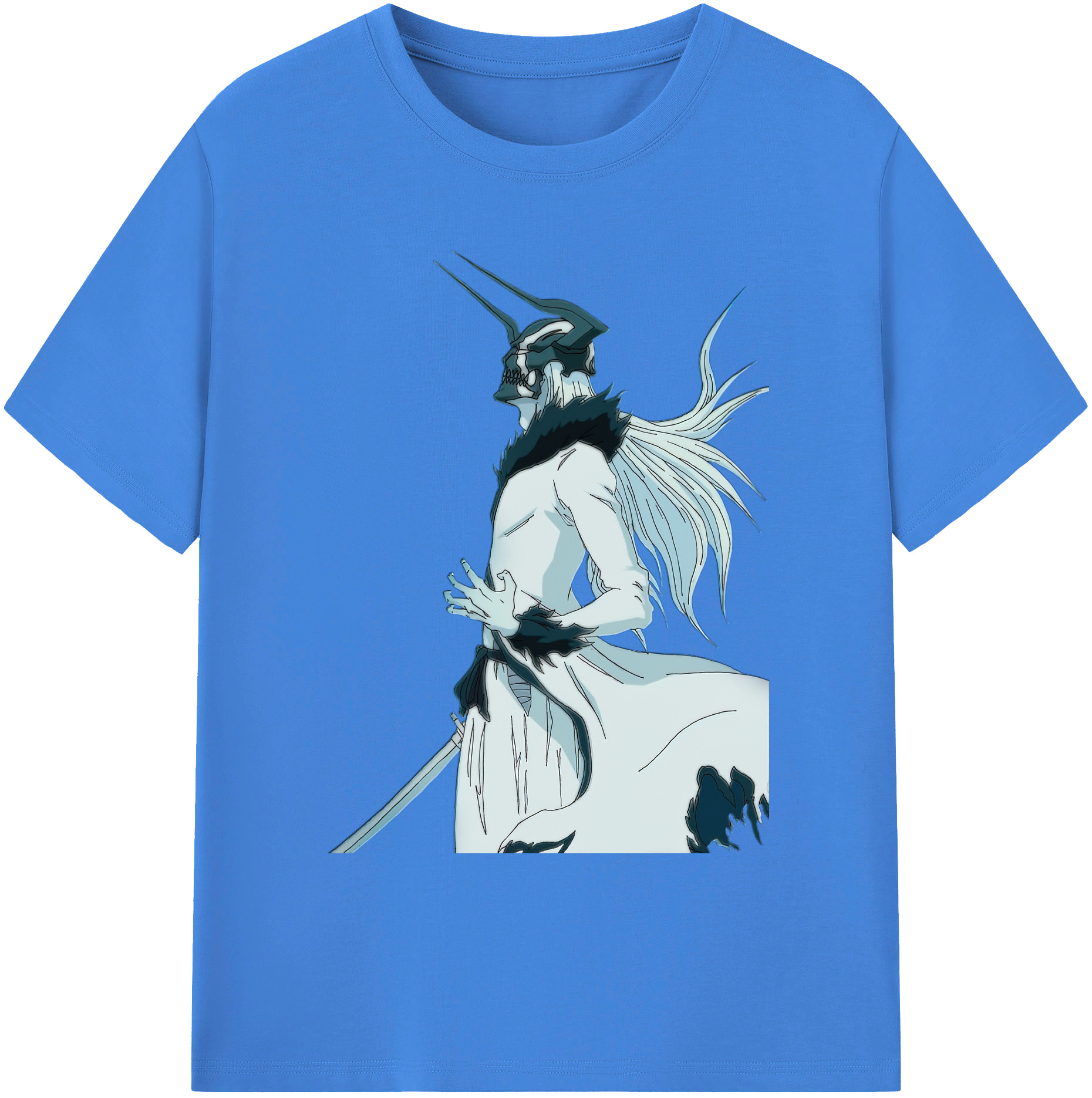 （画像用） ブリーチ 黒崎一護（くろさき いちご）BLEACH Kurosaki Ichigo 綿100％ メンズ半袖Tシャツ｜肌触りやわらか＆通気性