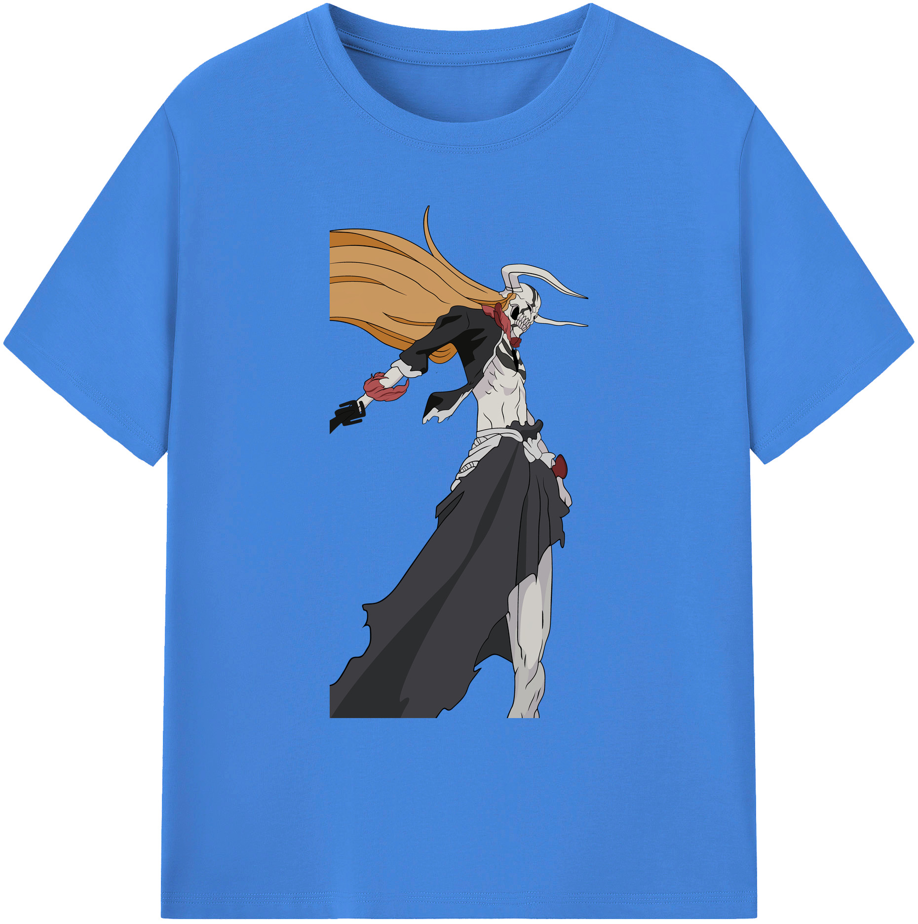 （画像用） ブリーチ 黒崎一護（くろさき いちご）BLEACH Kurosaki Ichigo 綿100％ メンズ半袖Tシャツ｜肌触りやわらか＆通気性