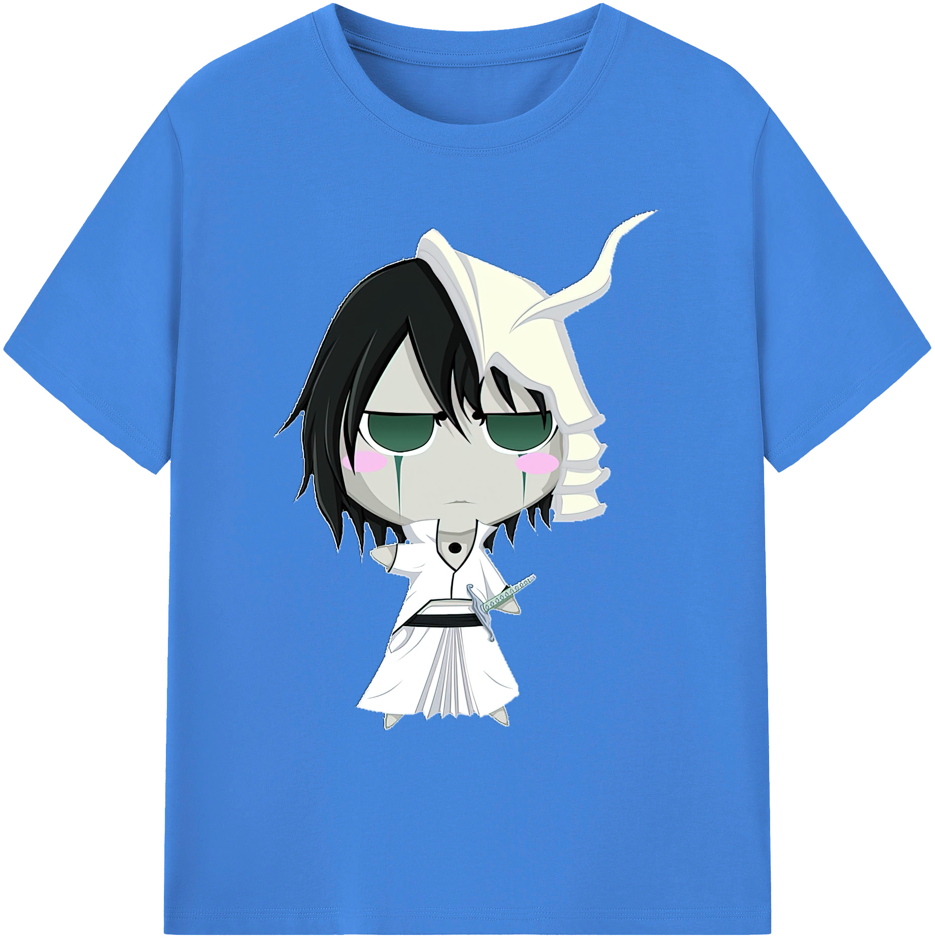 （画像用） ブリーチ ウルキオラ·シファー BLEACH Ulquiorra cifer 綿100％ メンズ半袖Tシャツ｜肌触りやわらか＆通気性