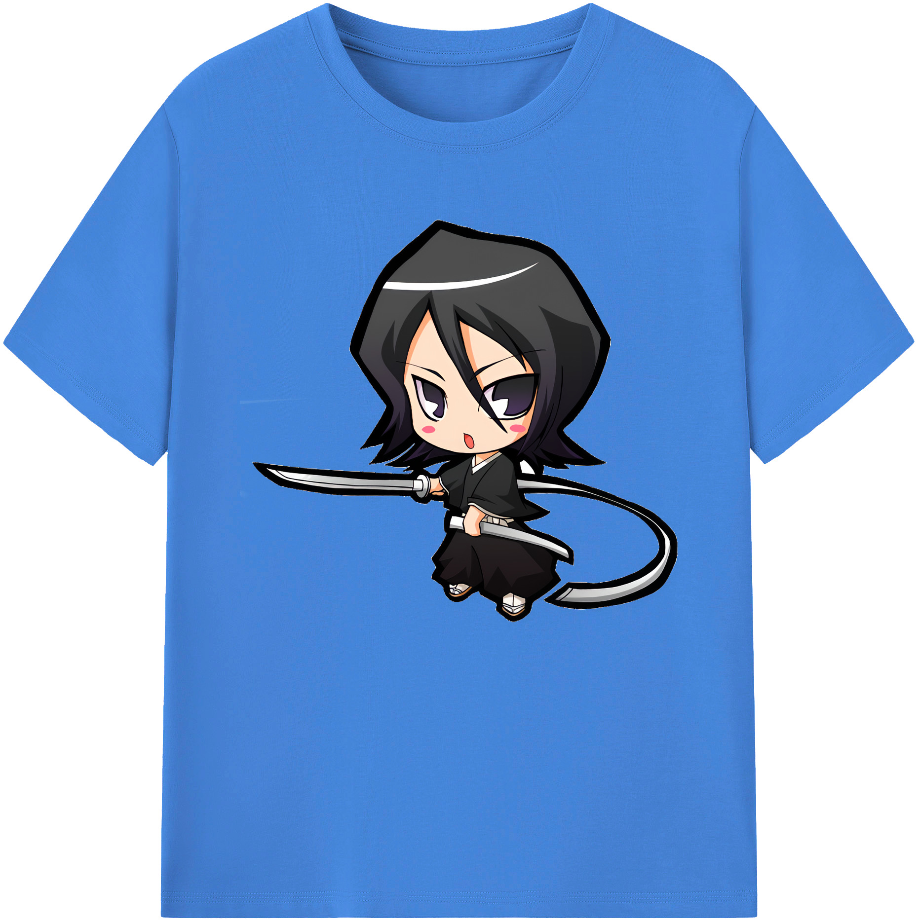 （画像用） ブリーチ 朽木ルキア BLEACH Kuchiki Rukia 綿100％ メンズ半袖Tシャツ｜肌触りやわらか＆通気性