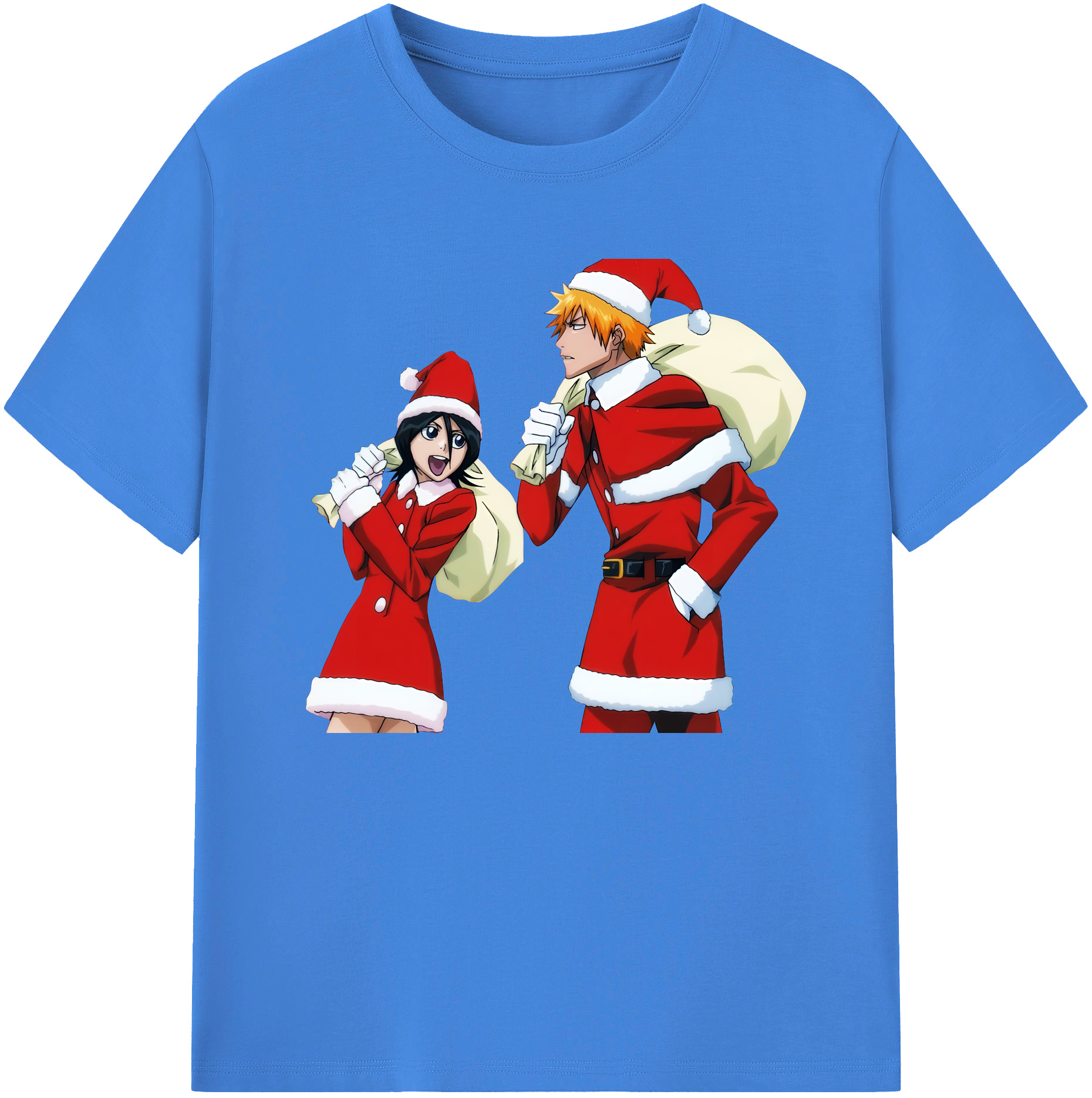 （画像用） ブリーチ 朽木ルキア BLEACH Kuchiki Rukia 綿100％ メンズ半袖Tシャツ｜肌触りやわらか＆通気性