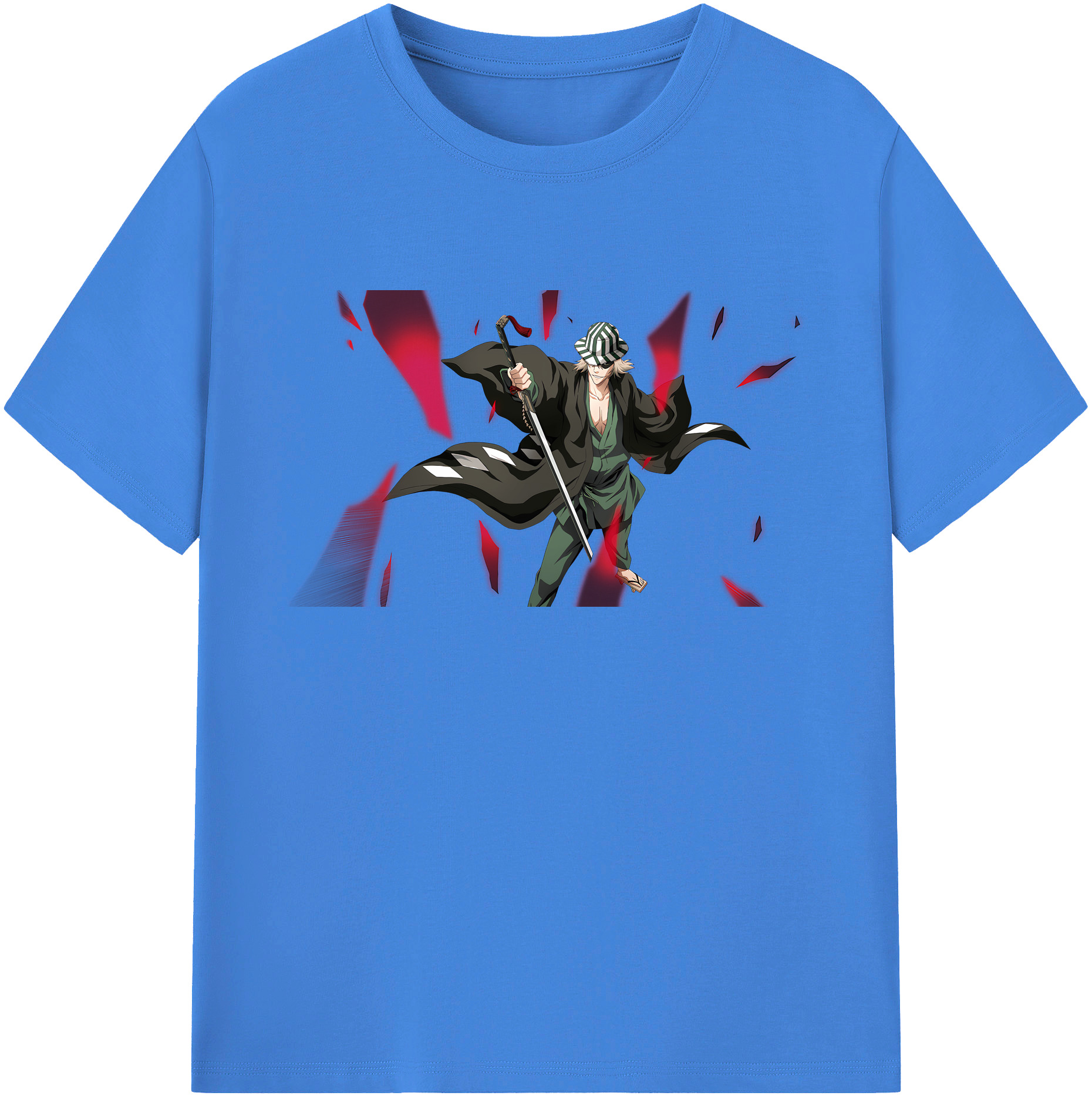 （画像用） "ブリーチ 浦原 喜助（うらはら きすけ） BLEACH Urahara Kisuke " 綿100％ メンズ半袖Tシャツ｜肌触りやわらか＆通気性