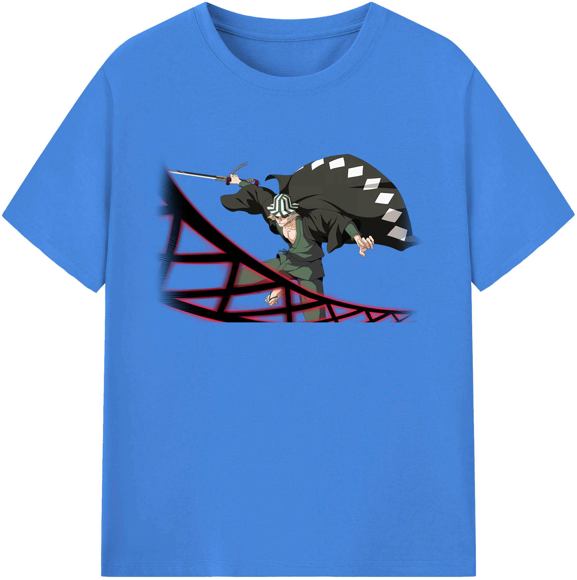 （画像用） "ブリーチ 浦原 喜助（うらはら きすけ） BLEACH Urahara Kisuke " 綿100％ メンズ半袖Tシャツ｜肌触りやわらか＆通気性