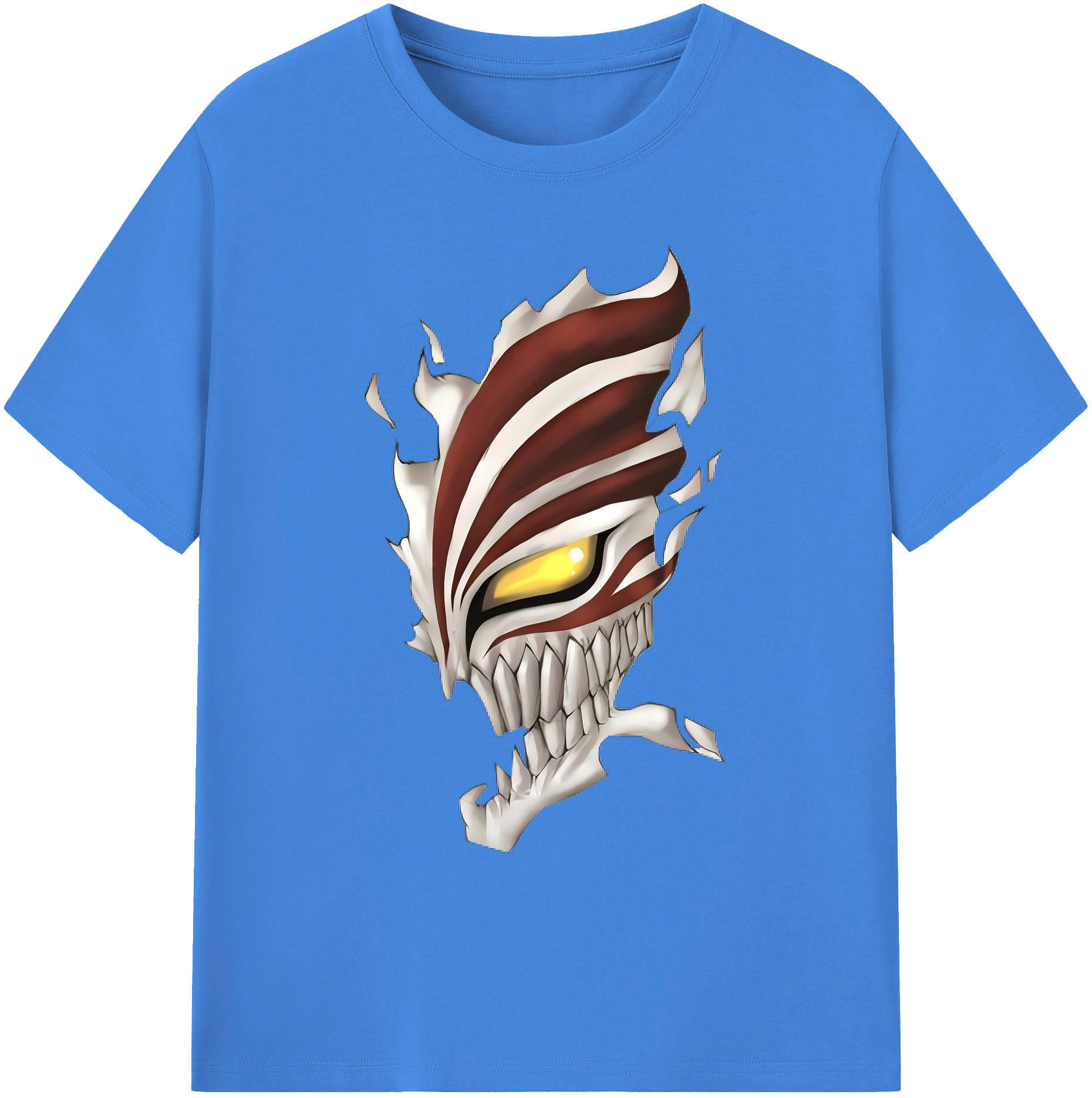 （画像用） ブリーチ 黒崎一護（くろさき いちご）BLEACH Kurosaki Ichigo 綿100％ メンズ半袖Tシャツ｜肌触りやわらか＆通気性