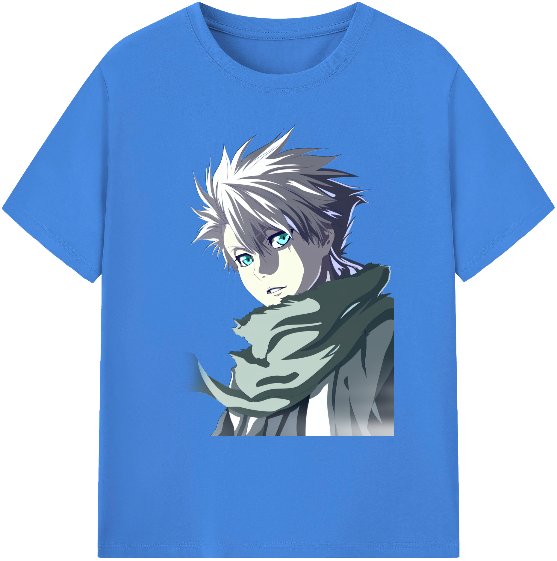 （画像用） ブリーチ 日番谷冬獅郎（ひつがや とうしろう） BLEACH Hitsugaya Toushirou 綿100％ メンズ半袖Tシャツ｜肌触りやわらか＆通気性