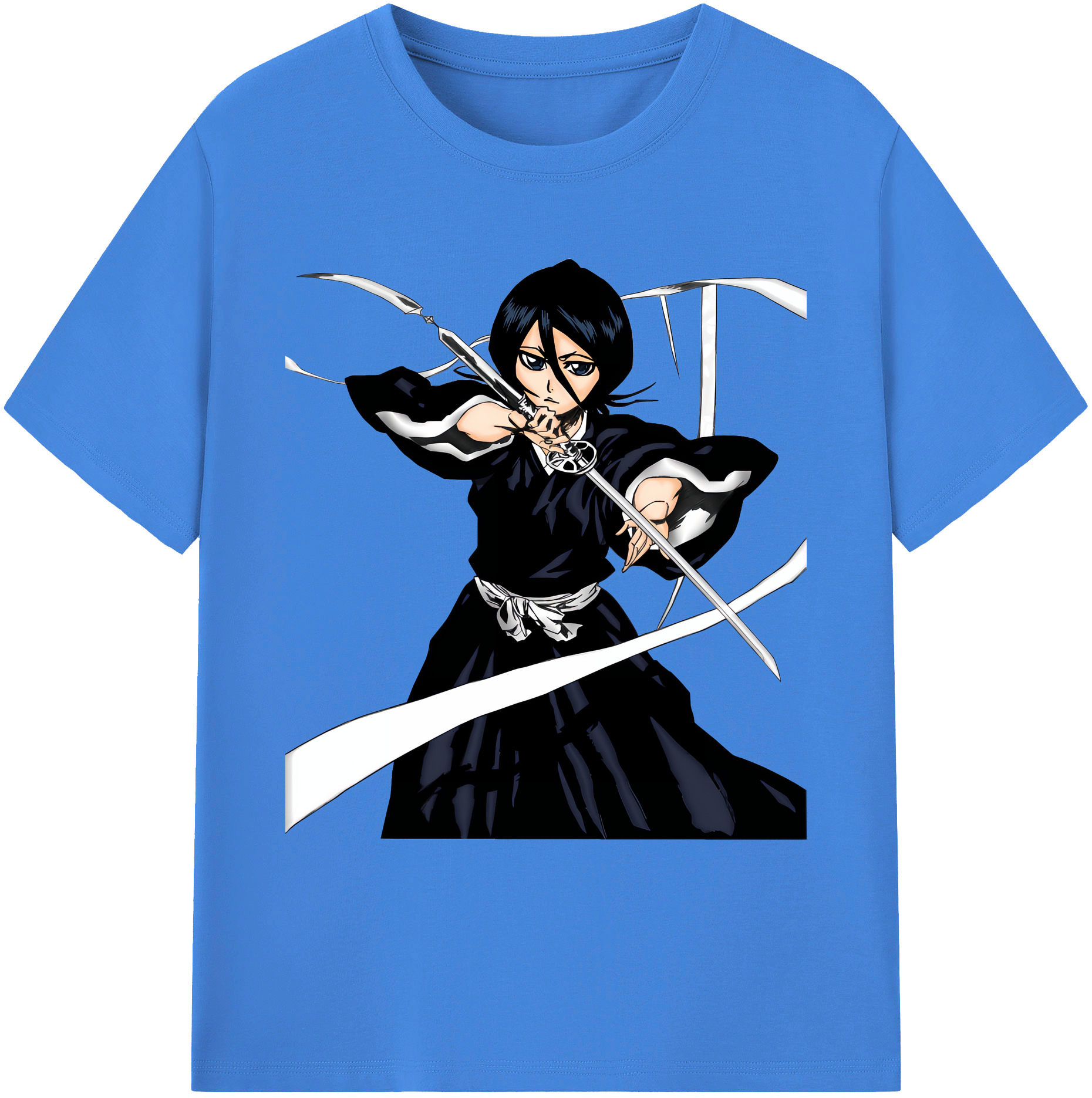 （画像用） ブリーチ 朽木ルキア BLEACH Kuchiki Rukia 綿100％ メンズ半袖Tシャツ｜肌触りやわらか＆通気性