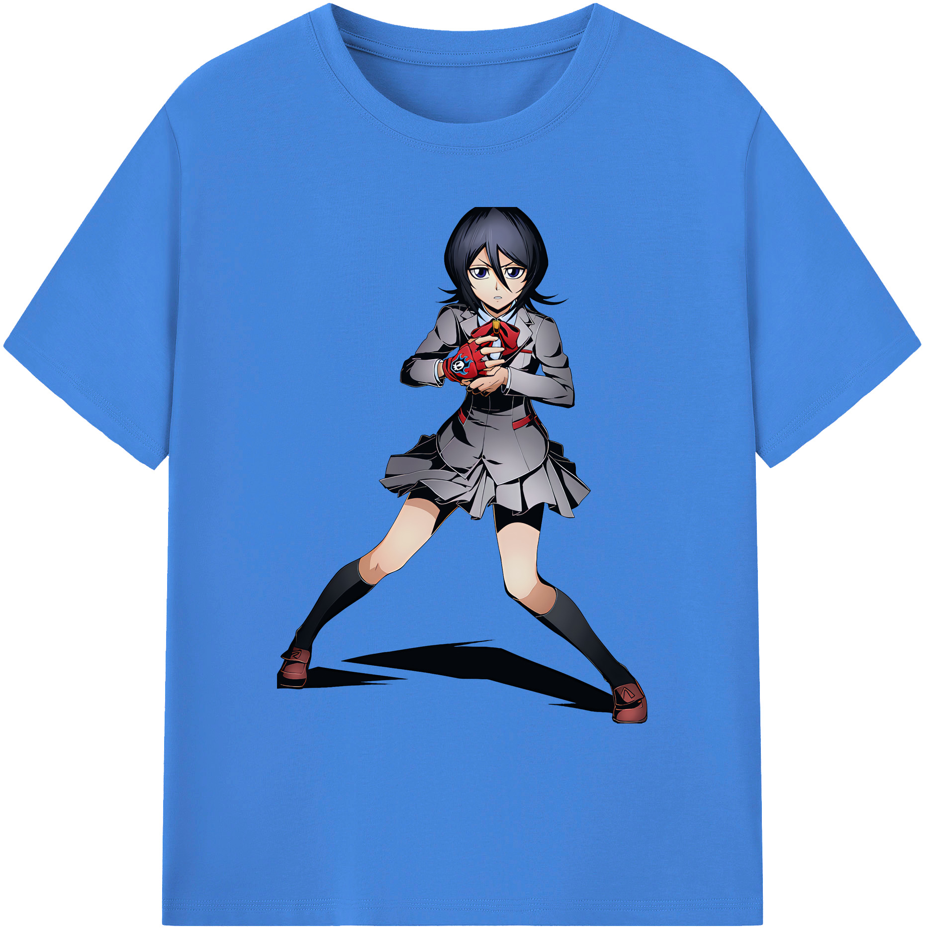 （画像用） ブリーチ 朽木ルキア BLEACH Kuchiki Rukia 綿100％ メンズ半袖Tシャツ｜肌触りやわらか＆通気性
