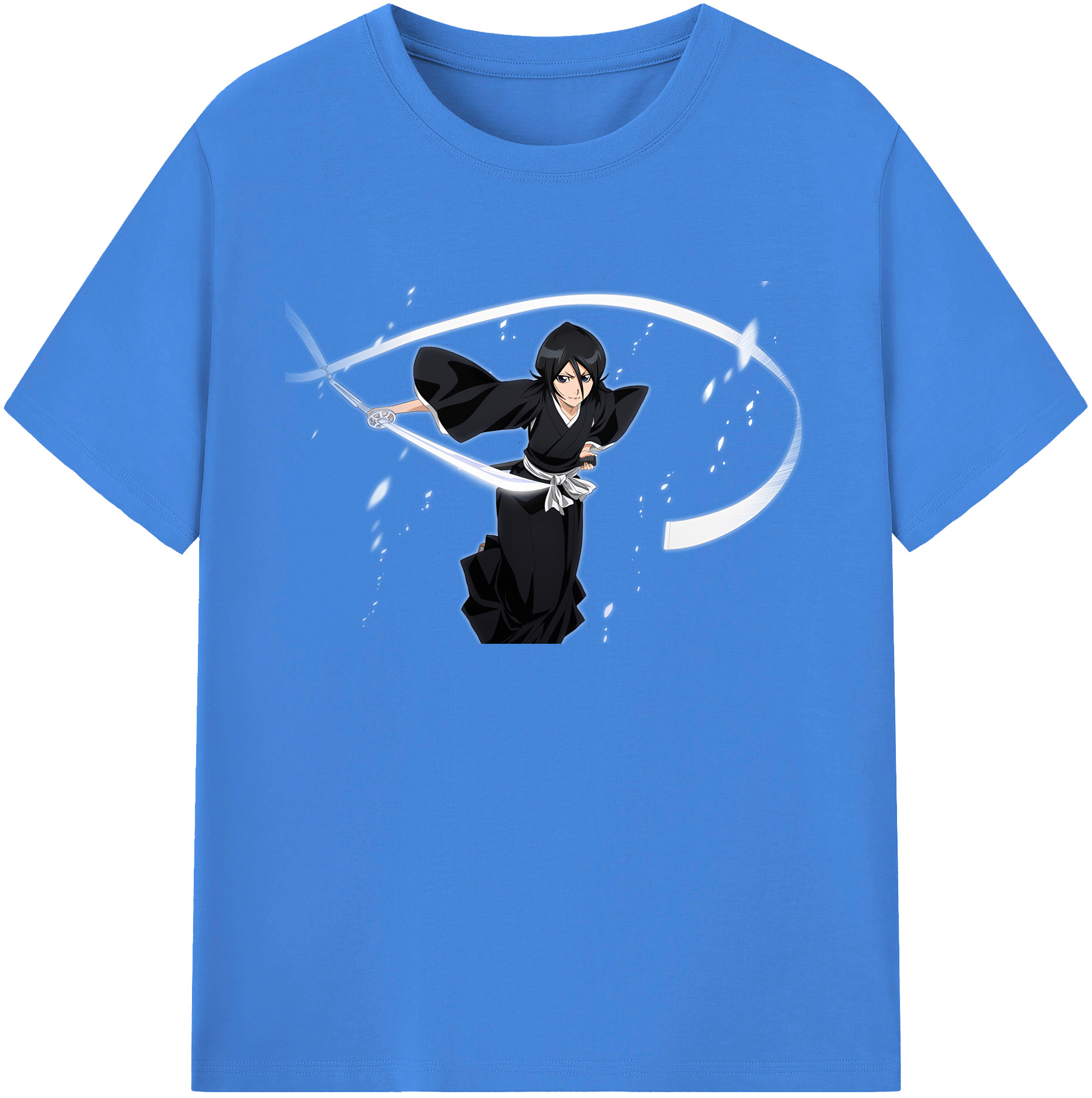 （画像用） ブリーチ 朽木ルキア BLEACH Kuchiki Rukia 綿100％ メンズ半袖Tシャツ｜肌触りやわらか＆通気性