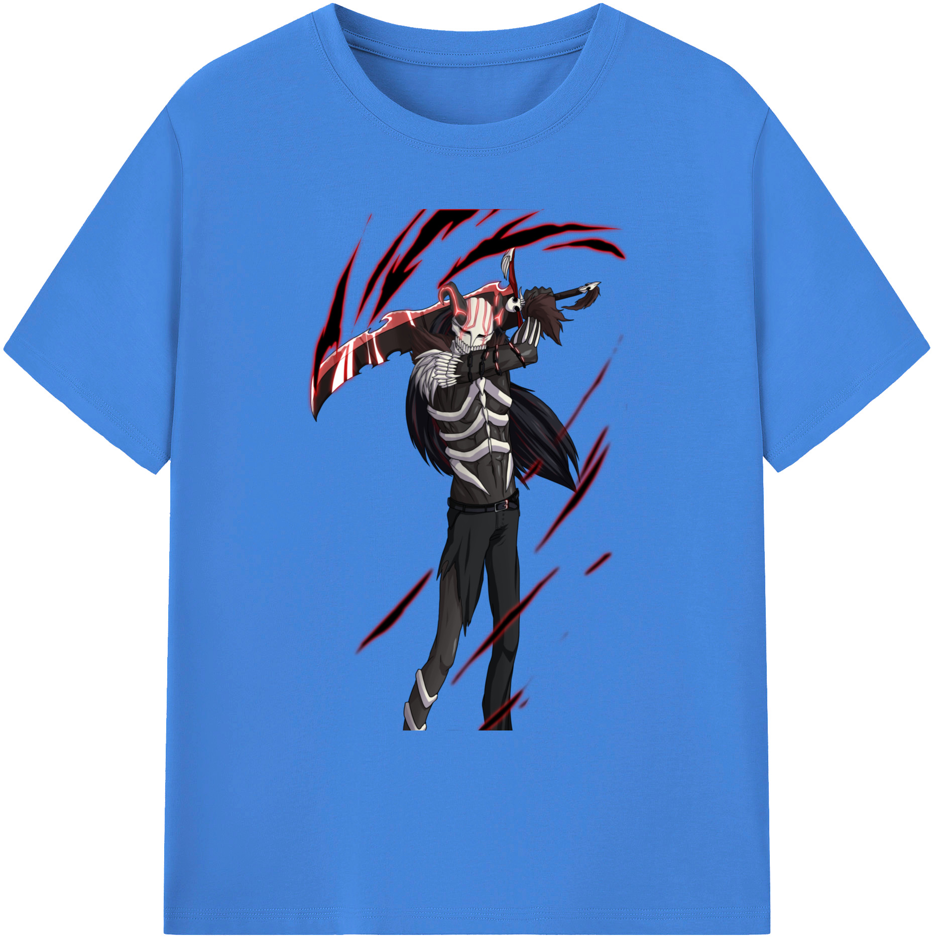（画像用） ブリーチ 黒崎一護（くろさき いちご）BLEACH Kurosaki Ichigo 綿100％ メンズ半袖Tシャツ｜肌触りやわらか＆通気性