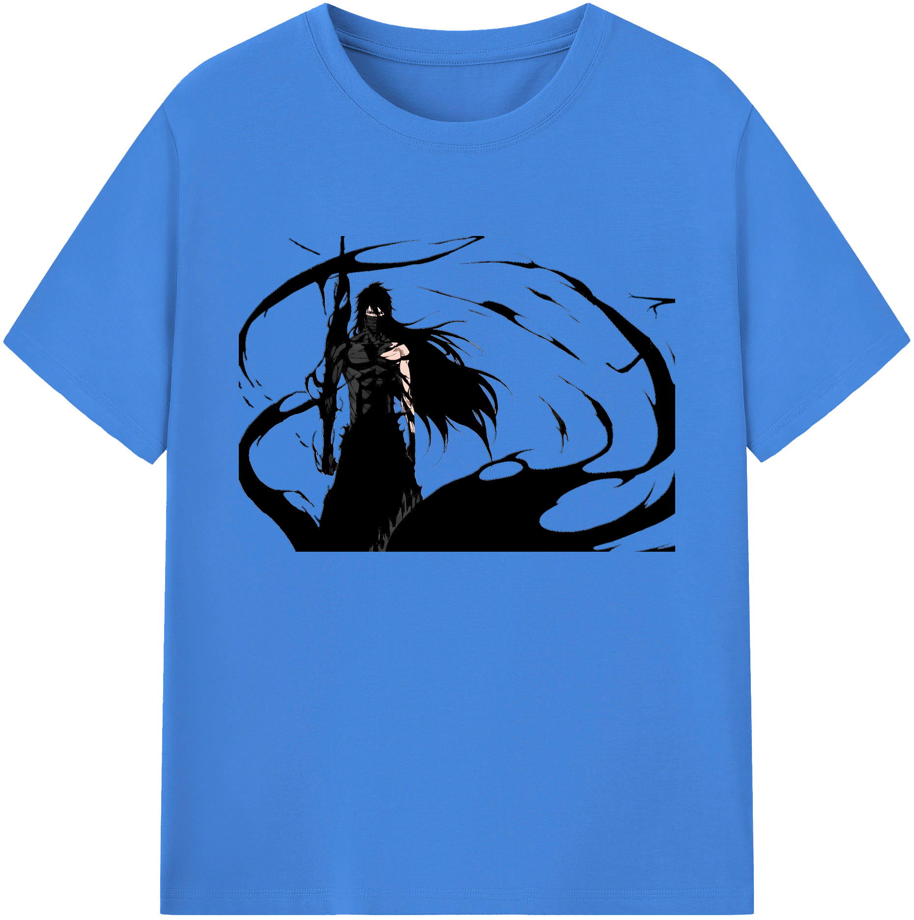 （画像用） ブリーチ 黒崎一護（くろさき いちご）BLEACH Kurosaki Ichigo 綿100％ メンズ半袖Tシャツ｜肌触りやわらか＆通気性
