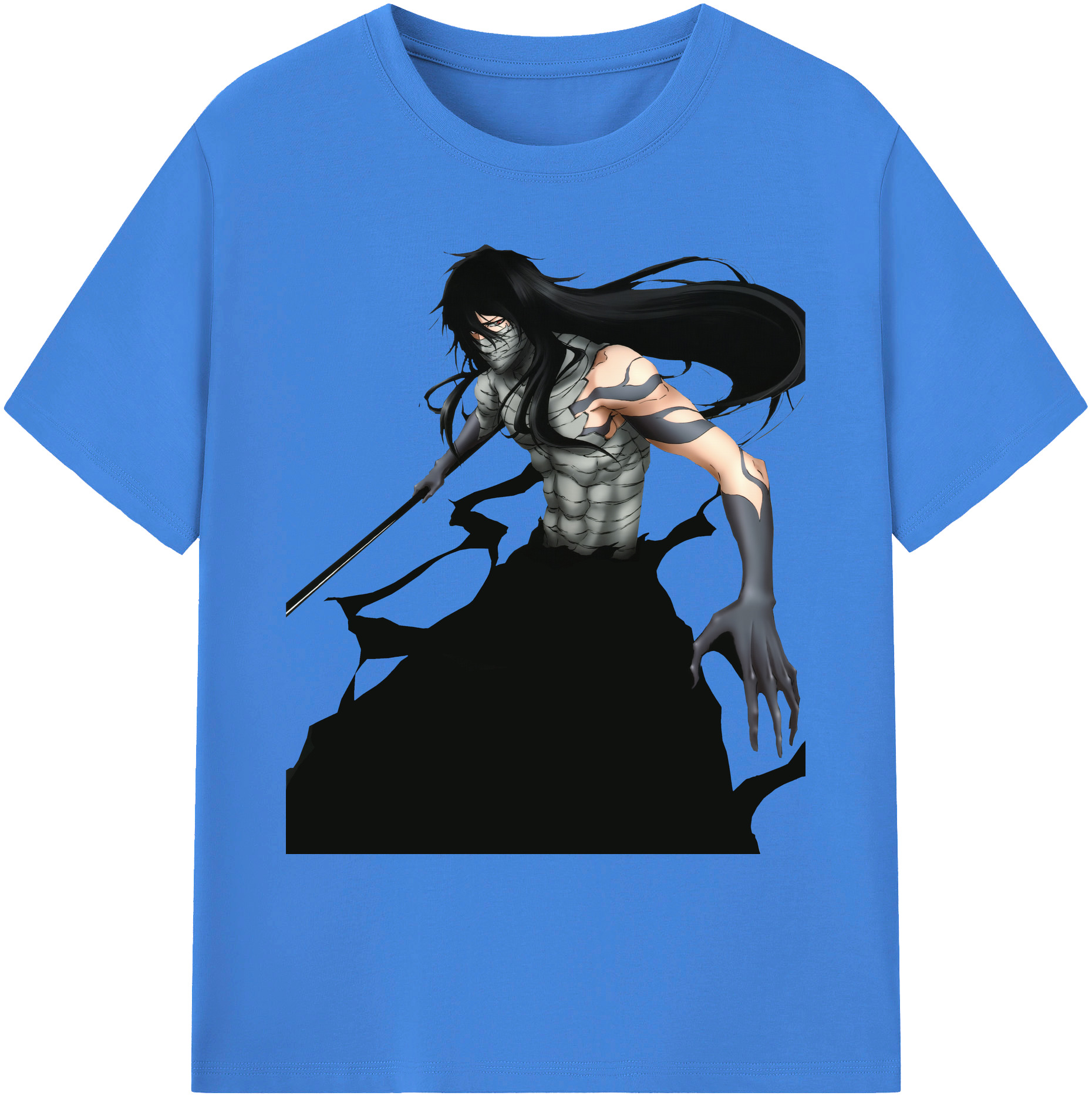 （画像用） ブリーチ 黒崎一護（くろさき いちご）BLEACH Kurosaki Ichigo 綿100％ メンズ半袖Tシャツ｜肌触りやわらか＆通気性