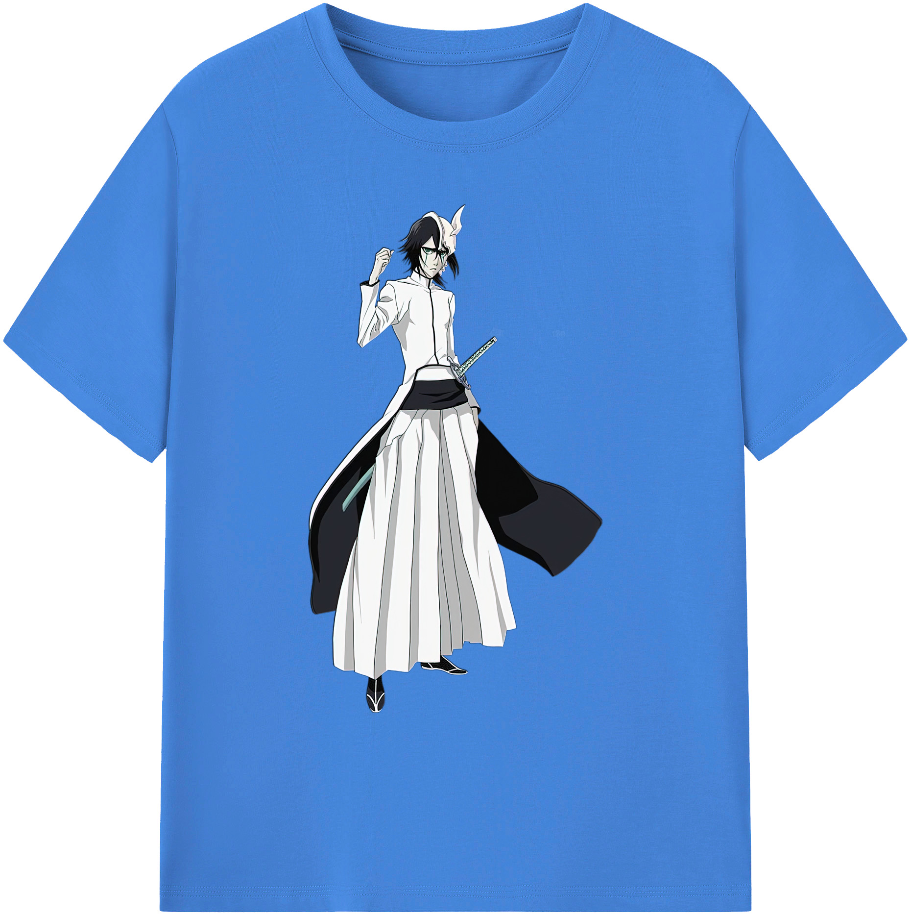 （画像用） ブリーチ ウルキオラ·シファー BLEACH Ulquiorra cifer 綿100％ メンズ半袖Tシャツ｜肌触りやわらか＆通気性