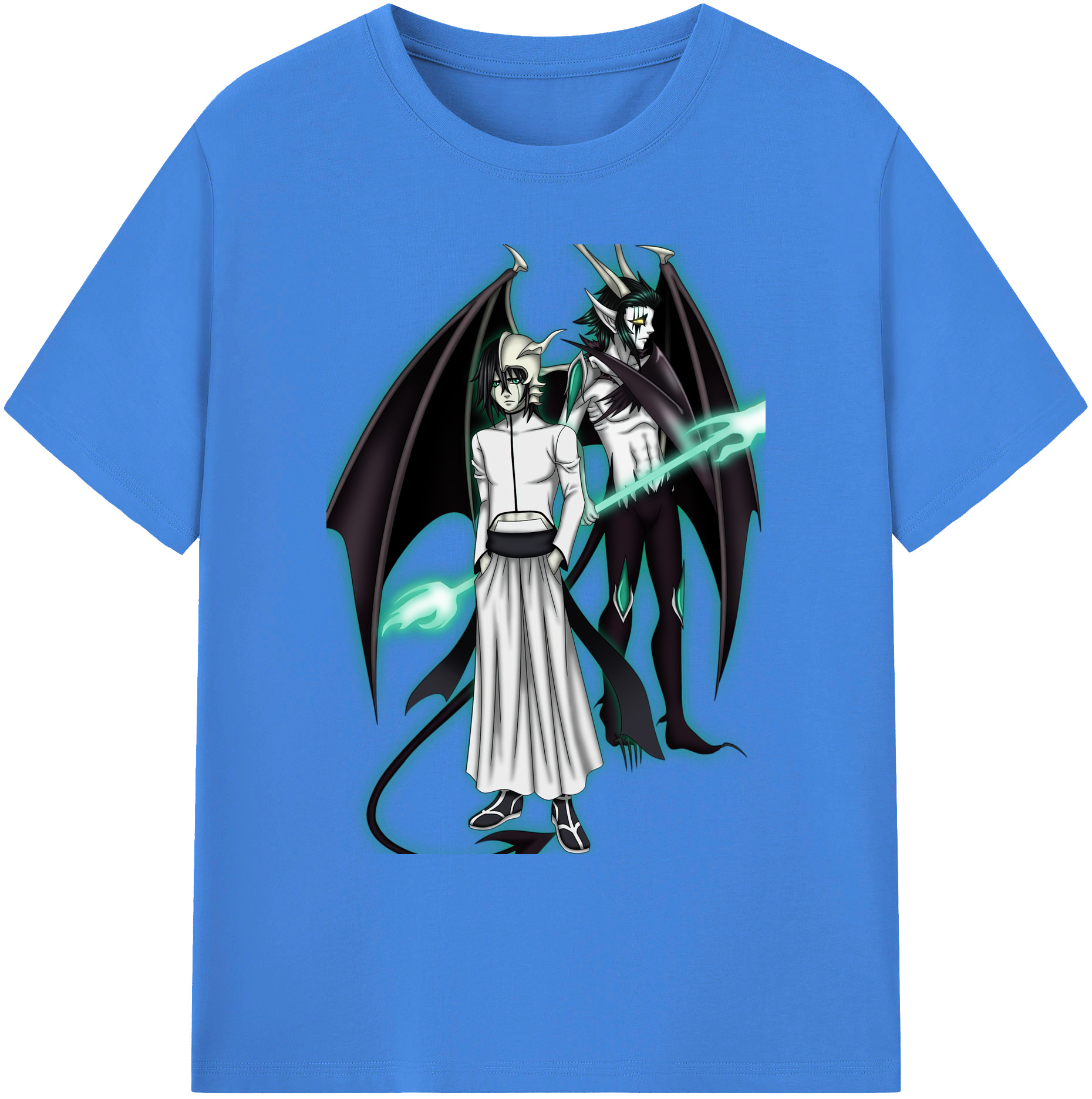 （画像用） ブリーチ ウルキオラ·シファー BLEACH Ulquiorra cifer 綿100％ メンズ半袖Tシャツ｜肌触りやわらか＆通気性