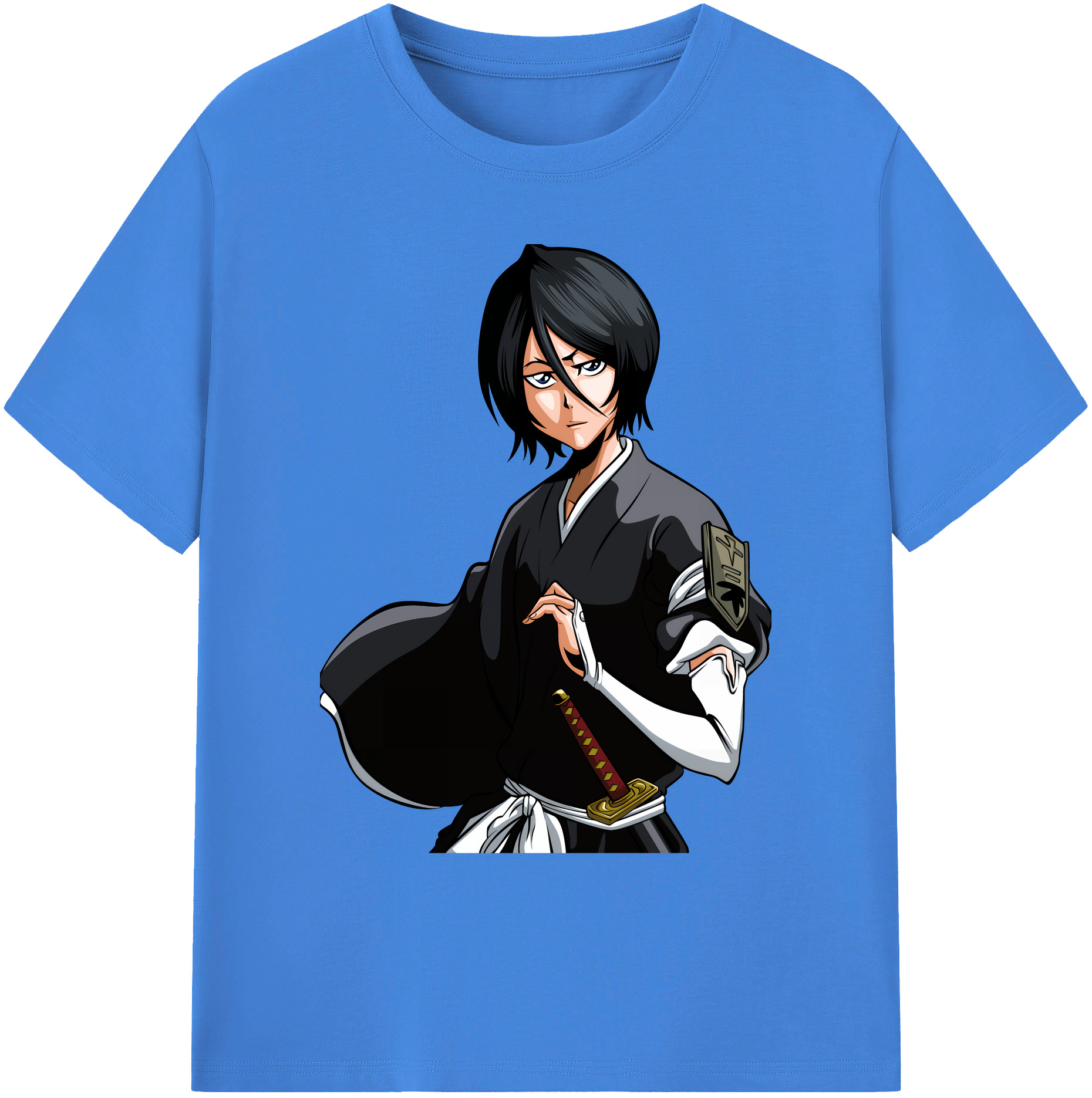 （画像用） ブリーチ 朽木ルキア BLEACH Kuchiki Rukia 綿100％ メンズ半袖Tシャツ｜肌触りやわらか＆通気性