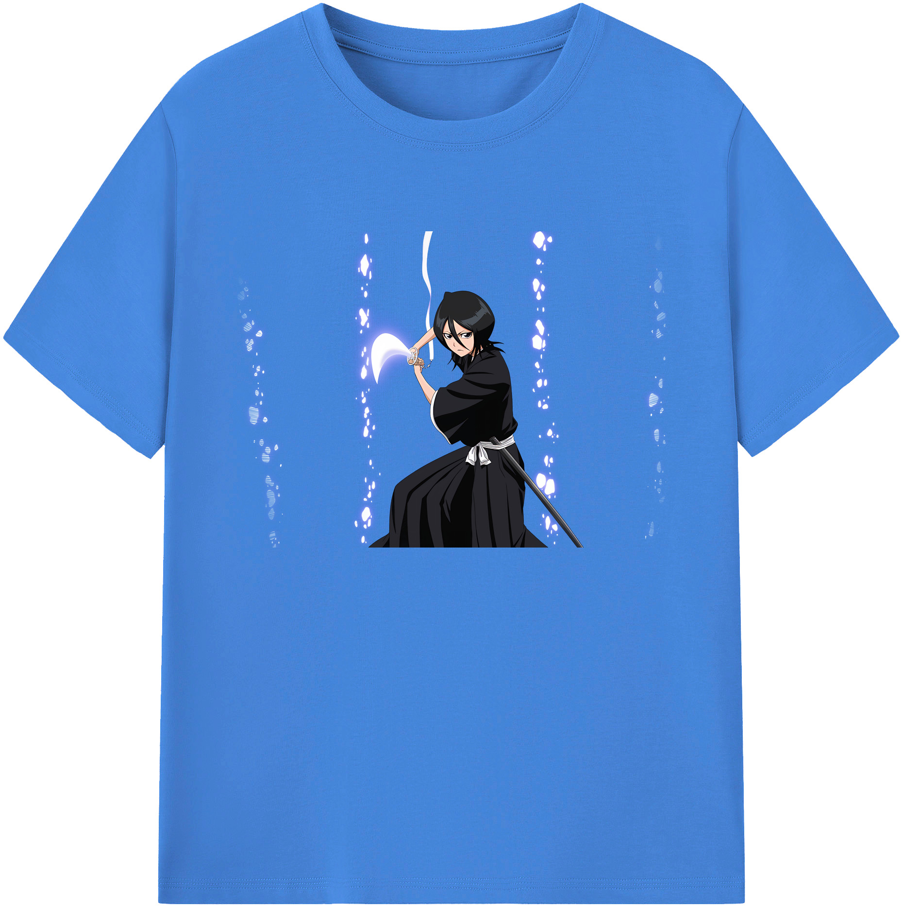 （画像用） ブリーチ 朽木ルキア BLEACH Kuchiki Rukia 綿100％ メンズ半袖Tシャツ｜肌触りやわらか＆通気性