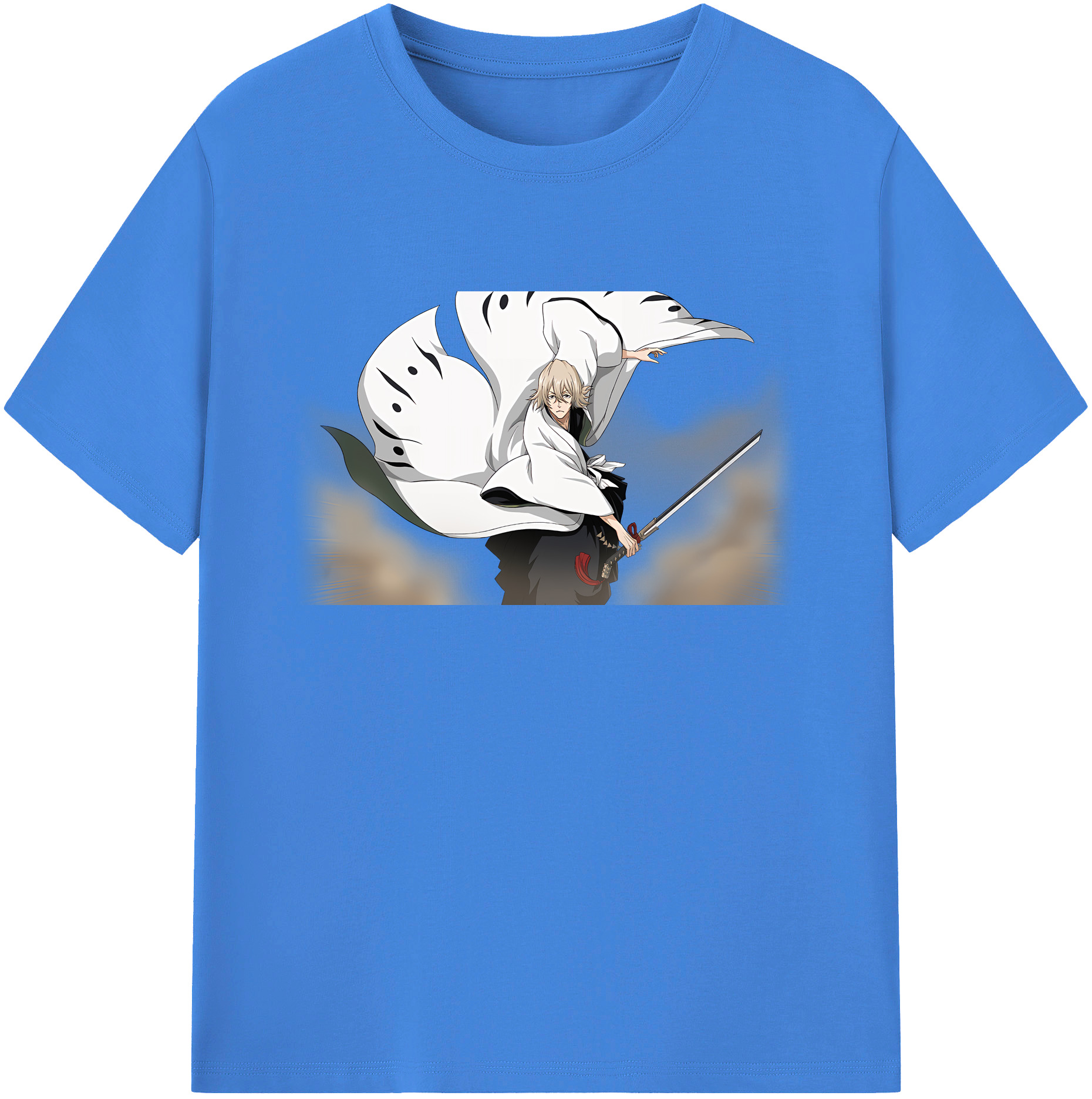 （画像用） "ブリーチ 浦原 喜助（うらはら きすけ） BLEACH Urahara Kisuke " 綿100％ メンズ半袖Tシャツ｜肌触りやわらか＆通気性