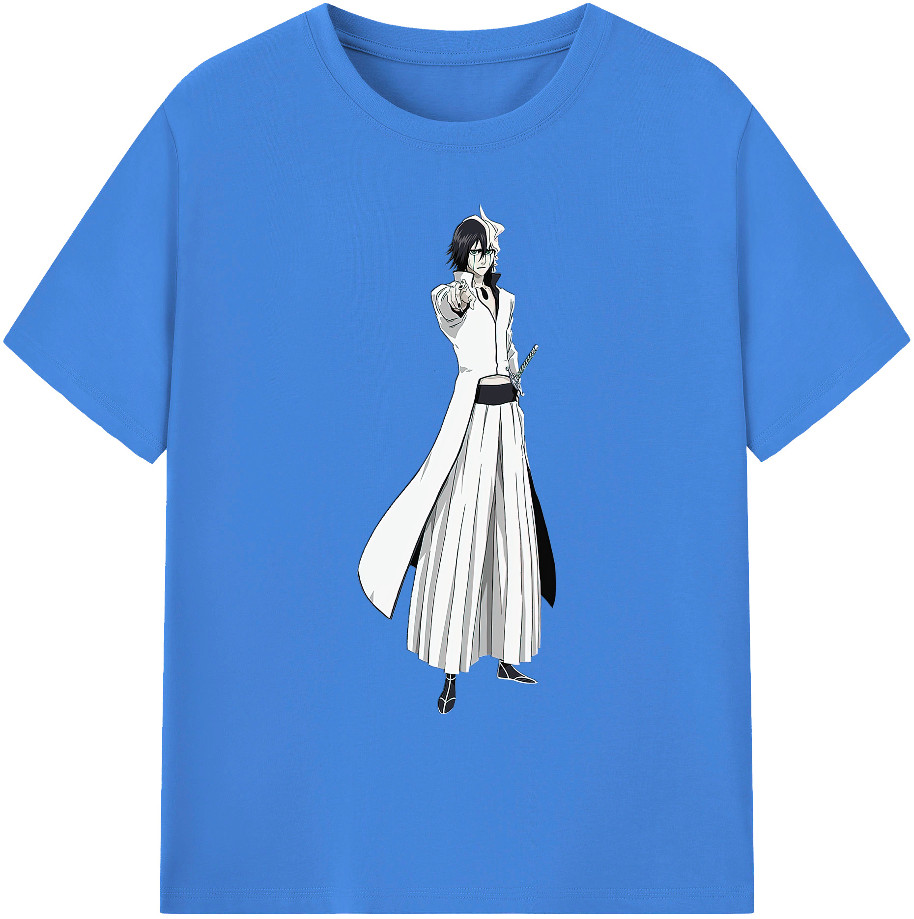 （画像用） ブリーチ ウルキオラ·シファー BLEACH Ulquiorra cifer 綿100％ メンズ半袖Tシャツ｜肌触りやわらか＆通気性