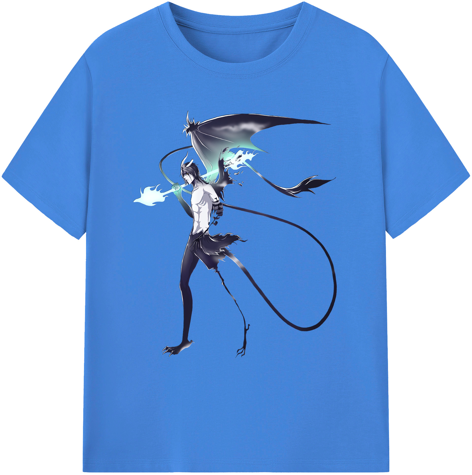 （画像用） ブリーチ ウルキオラ·シファー BLEACH Ulquiorra cifer 綿100％ メンズ半袖Tシャツ｜肌触りやわらか＆通気性
