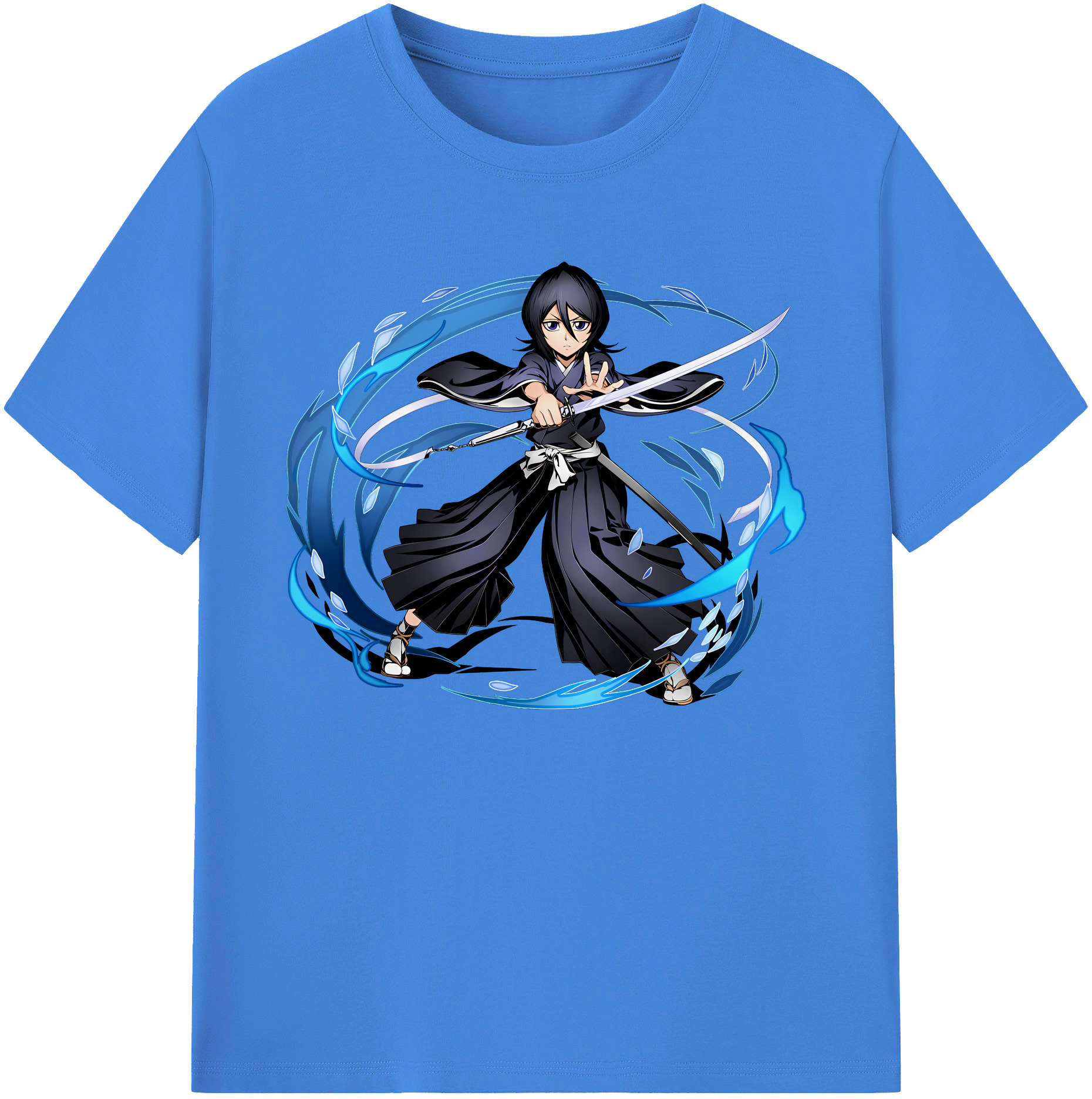 （画像用） ブリーチ 朽木ルキア BLEACH Kuchiki Rukia 綿100％ メンズ半袖Tシャツ｜肌触りやわらか＆通気性