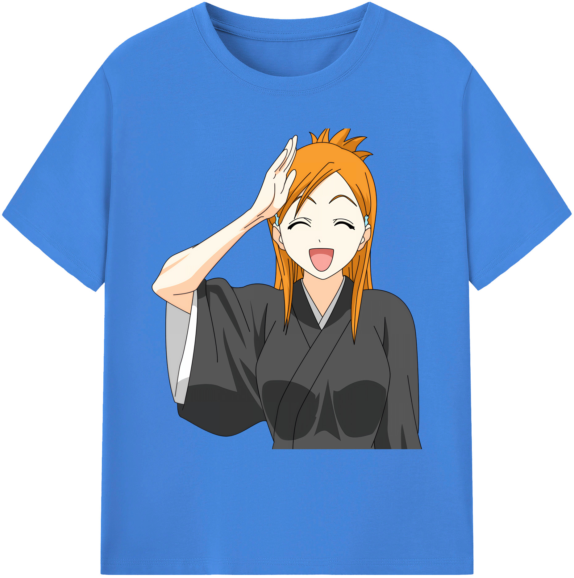 （画像用） ブリーチ 井上織姫（いのうえおりひめ） BLEACH Inoue Orihime 綿100％ メンズ半袖Tシャツ｜肌触りやわらか＆通気性