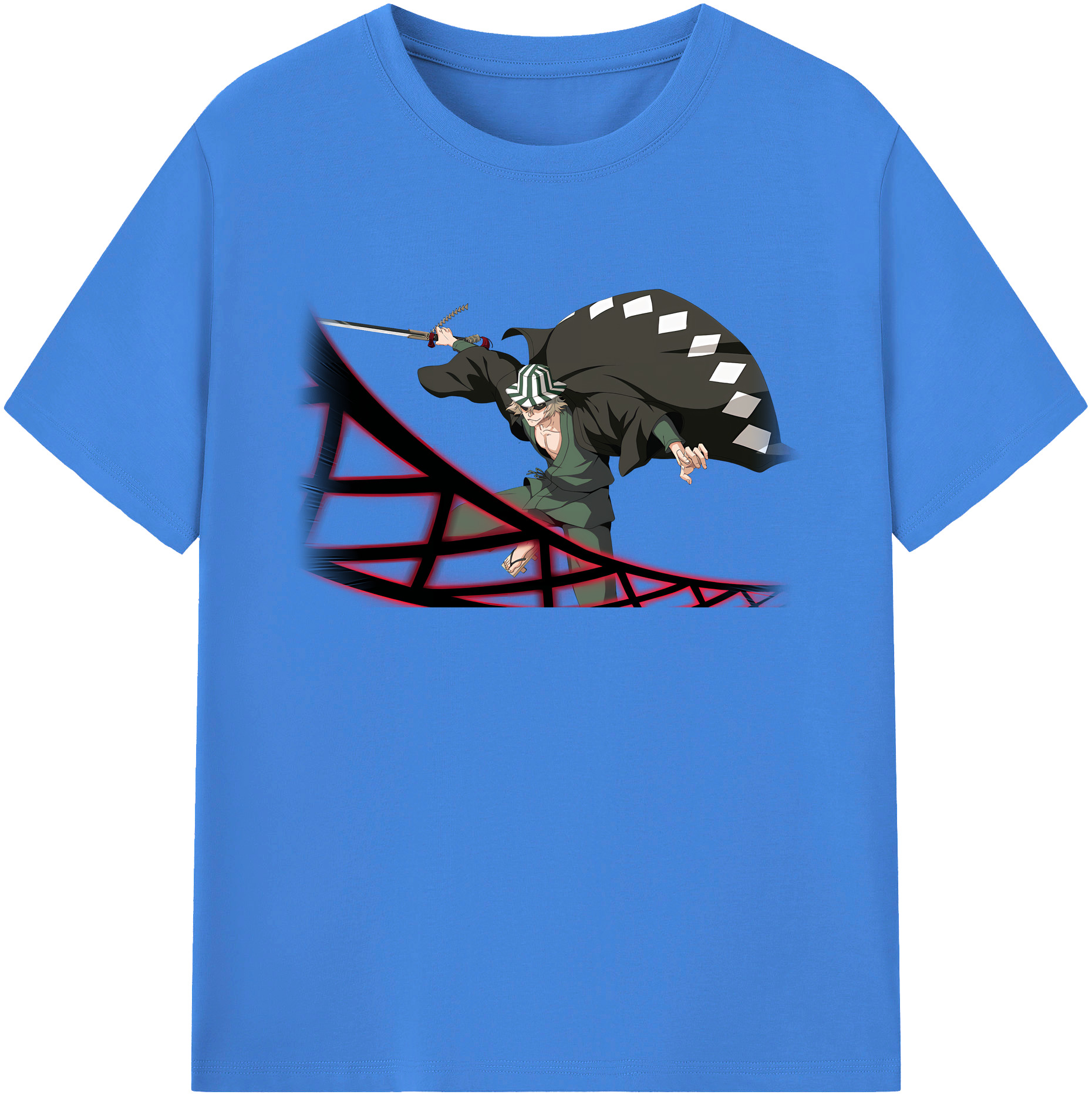 （画像用） "ブリーチ 浦原 喜助（うらはら きすけ） BLEACH Urahara Kisuke " 綿100％ メンズ半袖Tシャツ｜肌触りやわらか＆通気性
