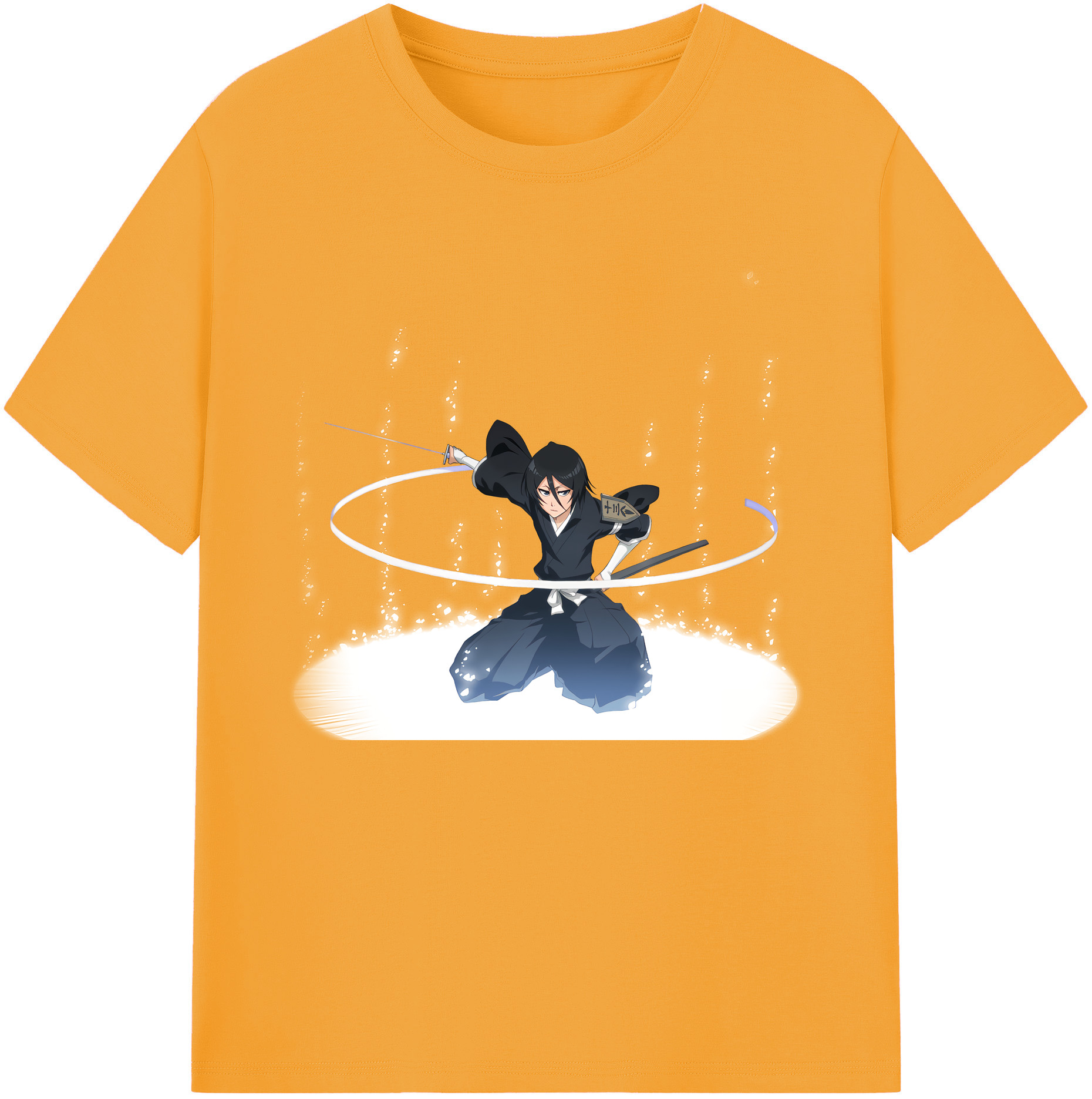 （画像用） ブリーチ 朽木ルキア BLEACH Kuchiki Rukia 綿100％ メンズ半袖Tシャツ｜肌触りやわらか＆通気性