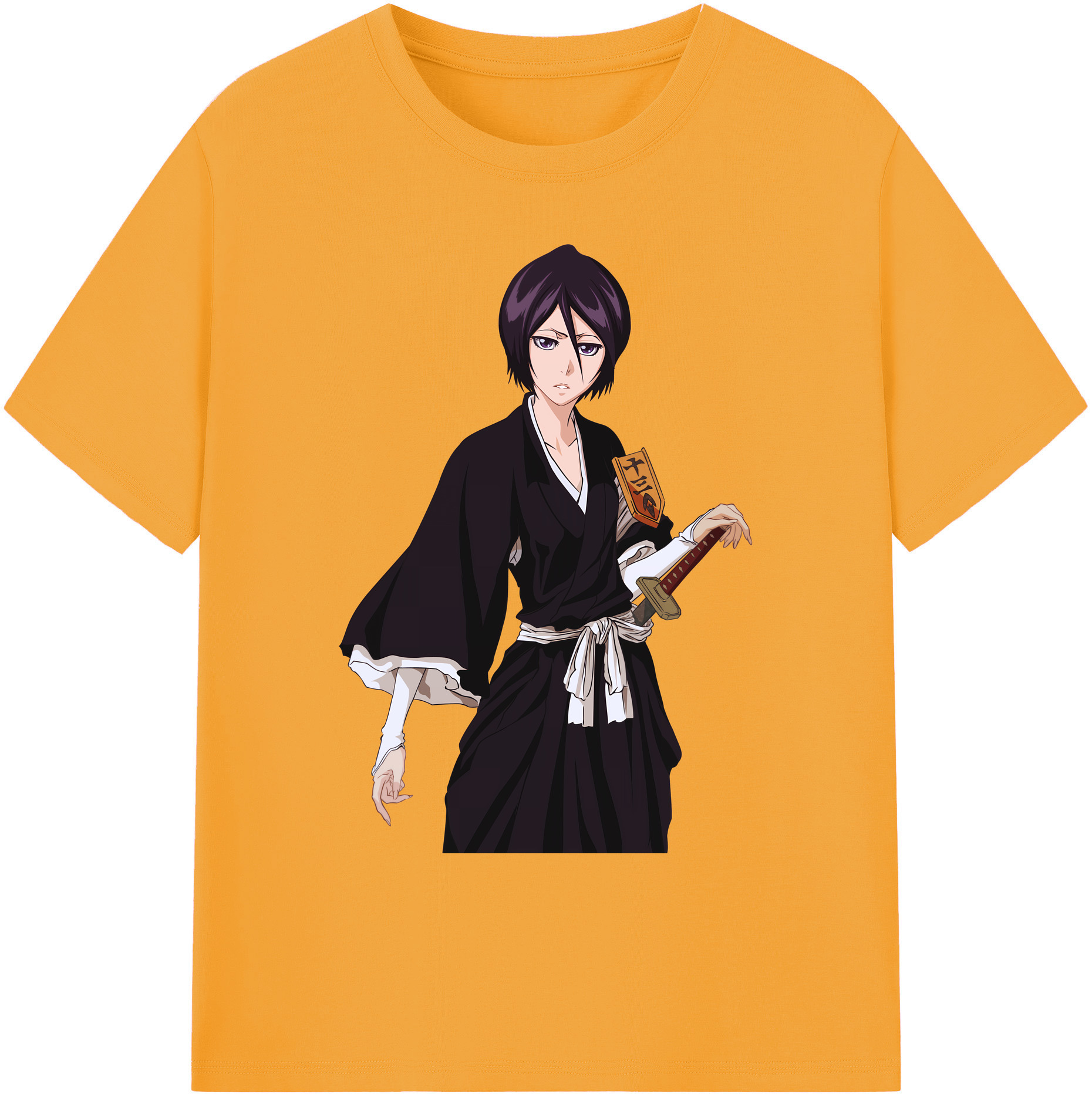 （画像用） ブリーチ 朽木ルキア BLEACH Kuchiki Rukia 綿100％ メンズ半袖Tシャツ｜肌触りやわらか＆通気性