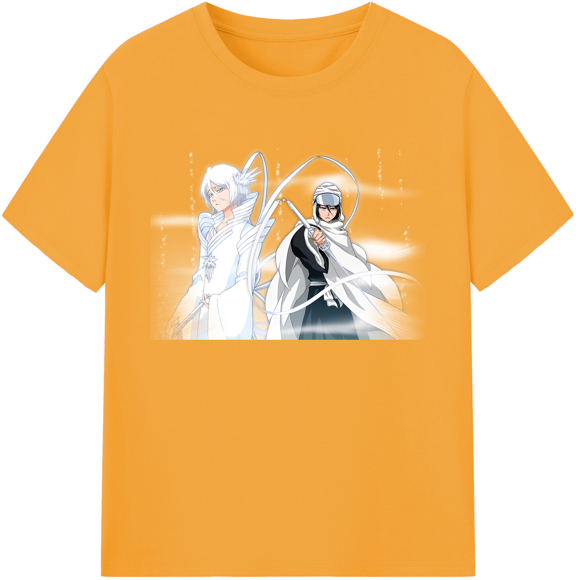 （画像用） ブリーチ 朽木ルキア BLEACH Kuchiki Rukia 綿100％ メンズ半袖Tシャツ｜肌触りやわらか＆通気性