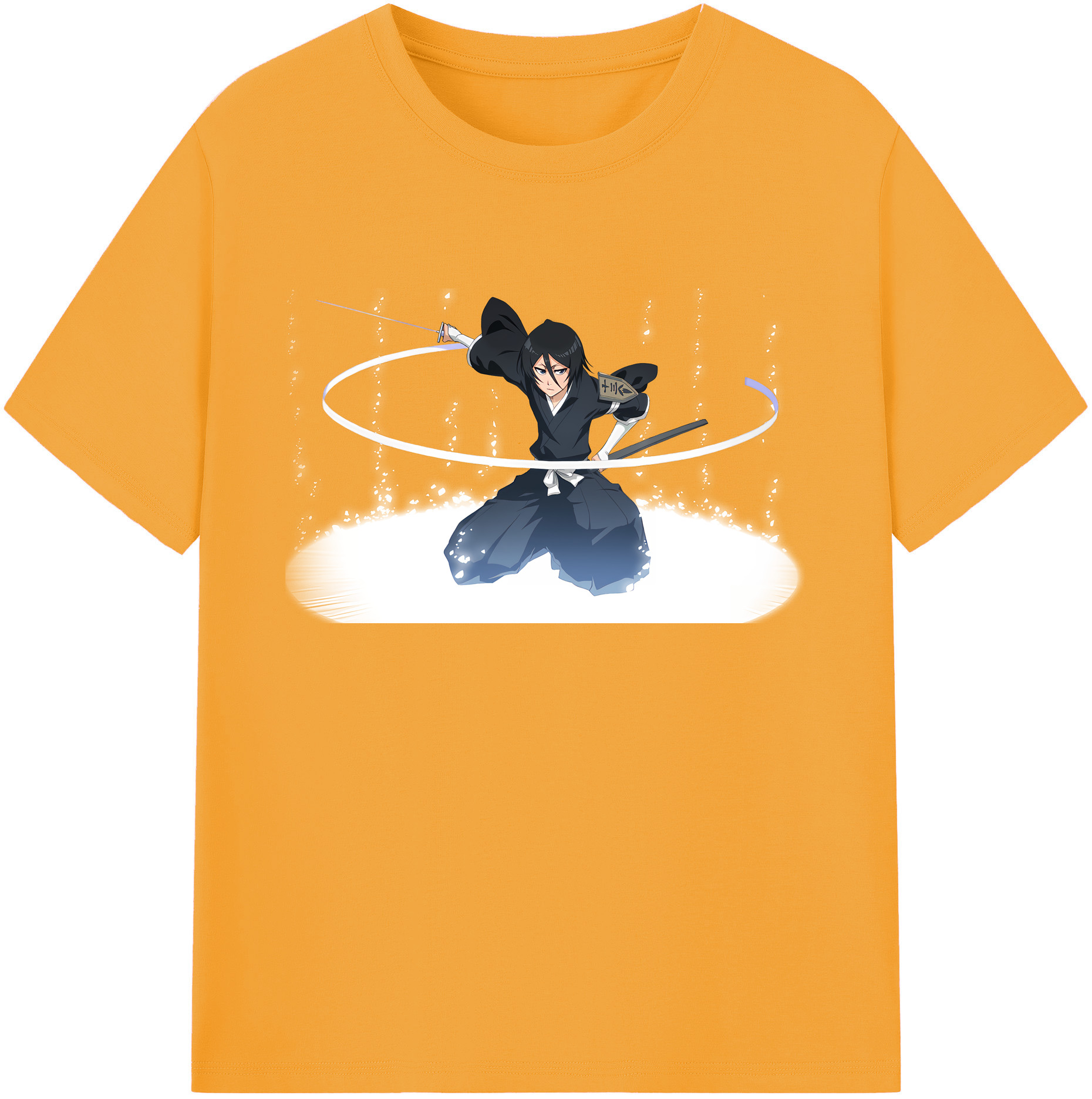 （画像用） ブリーチ 朽木ルキア BLEACH Kuchiki Rukia 綿100％ メンズ半袖Tシャツ｜肌触りやわらか＆通気性