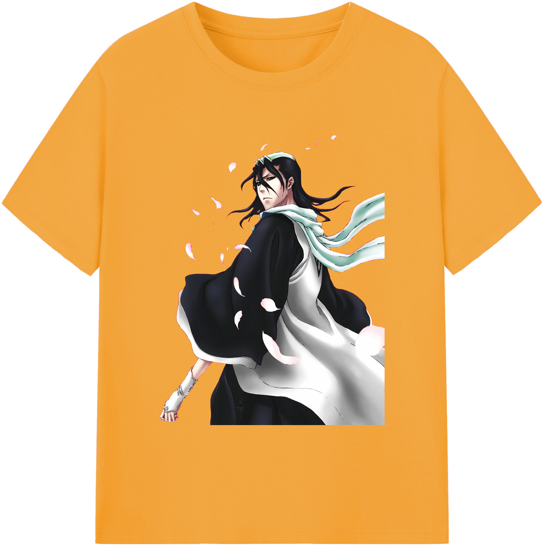 （画像用） ブリーチ くちき びゃくや BLEACH Kuchiki Byakuya 綿100％ メンズ半袖Tシャツ｜肌触りやわらか＆通気性