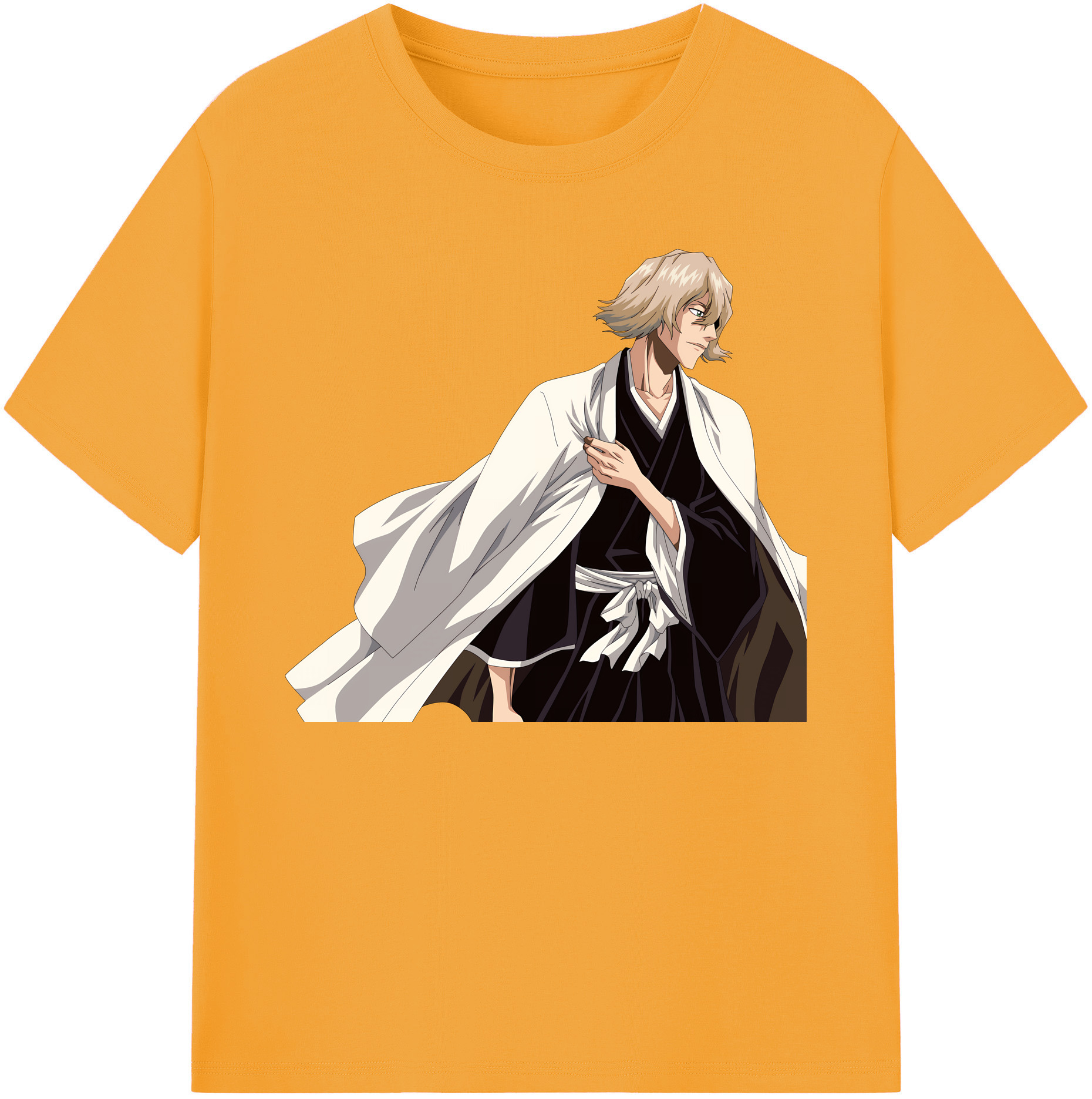 （画像用） "ブリーチ 浦原 喜助（うらはら きすけ） BLEACH Urahara Kisuke " 綿100％ メンズ半袖Tシャツ｜肌触りやわらか＆通気性
