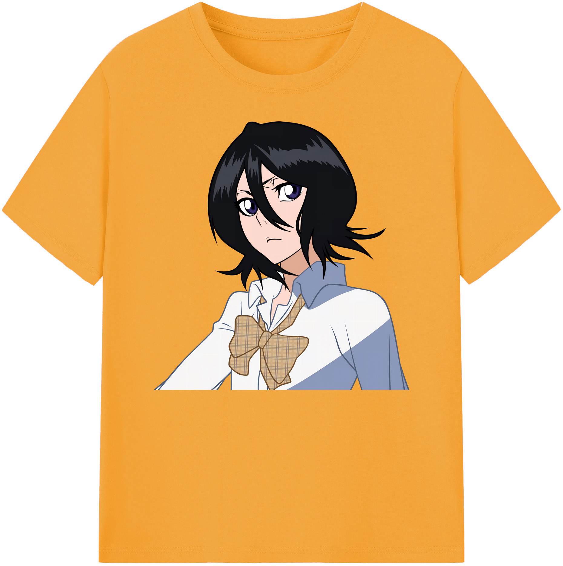 （画像用） ブリーチ 朽木ルキア BLEACH Kuchiki Rukia 綿100％ メンズ半袖Tシャツ｜肌触りやわらか＆通気性