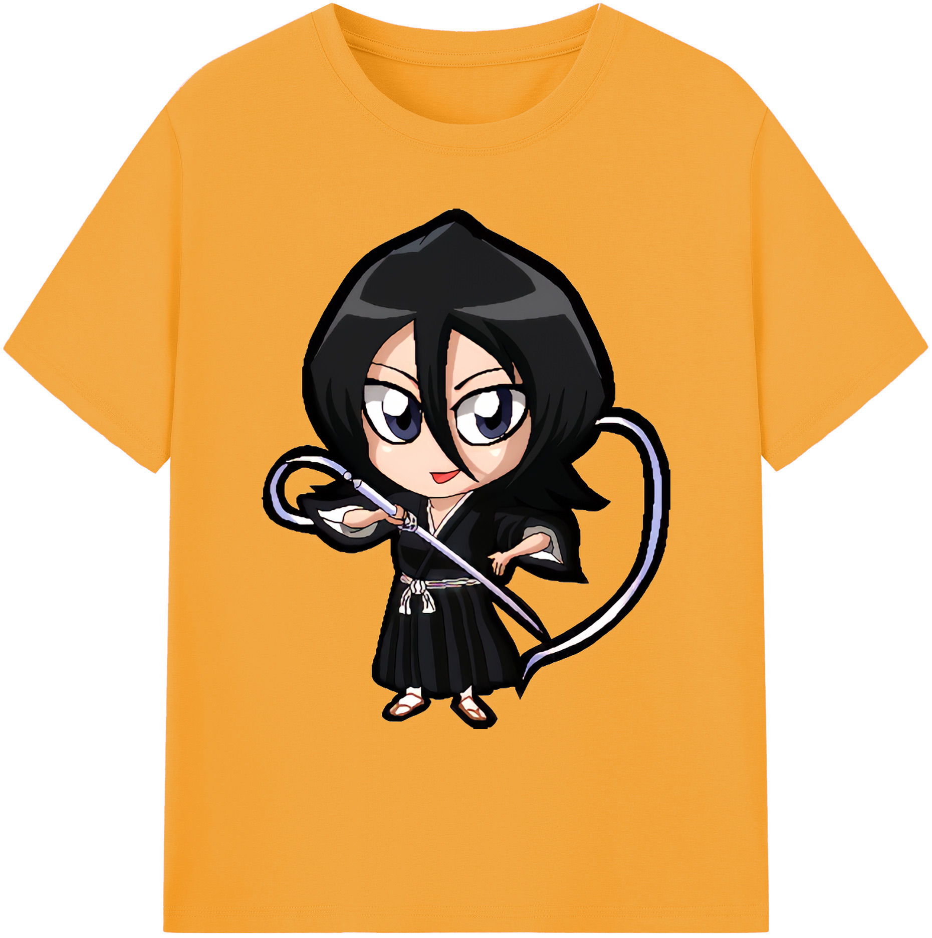 （画像用） ブリーチ 朽木ルキア BLEACH Kuchiki Rukia 綿100％ メンズ半袖Tシャツ｜肌触りやわらか＆通気性