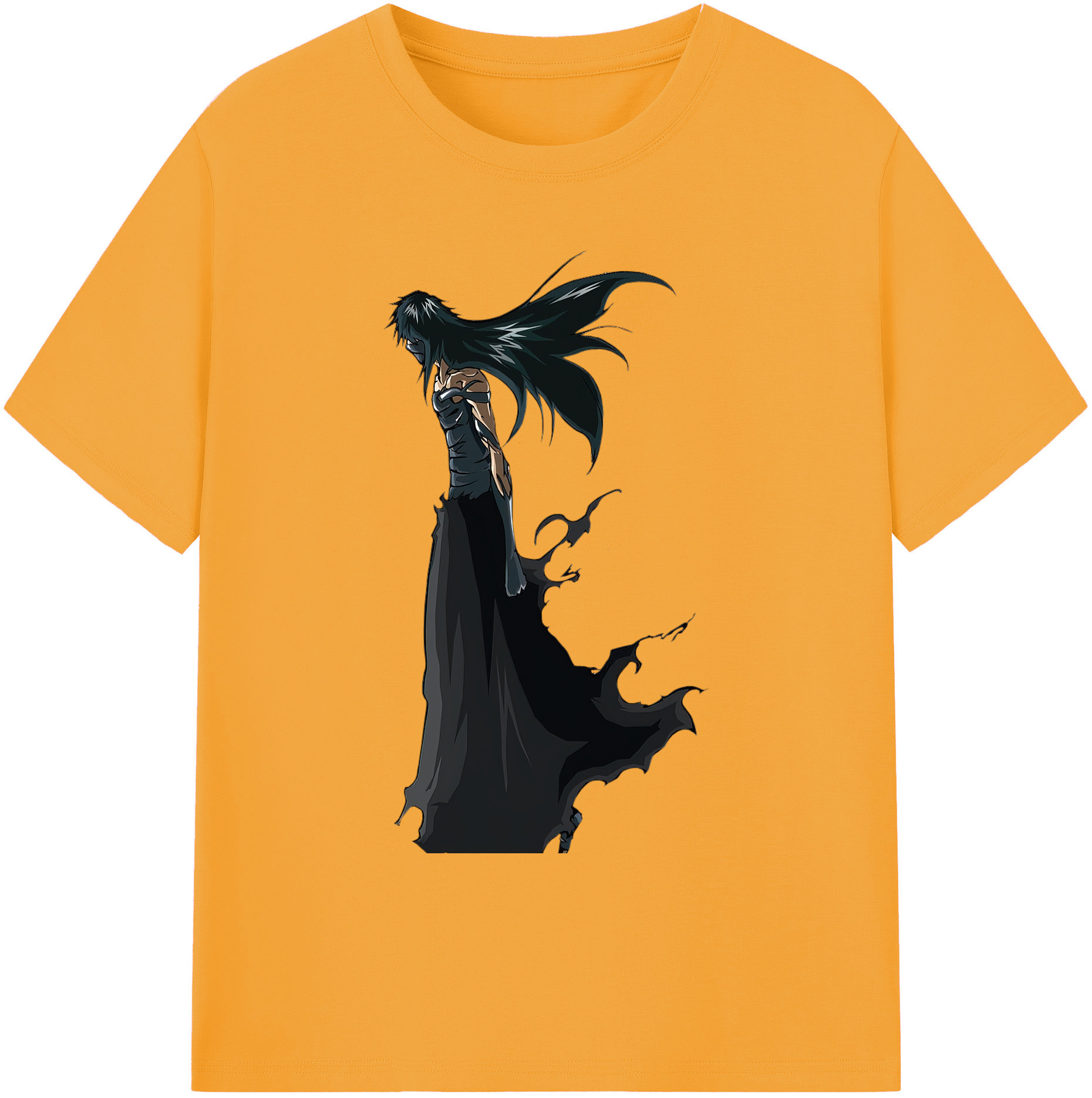 （画像用） ブリーチ 黒崎一護（くろさき いちご）BLEACH Kurosaki Ichigo 綿100％ メンズ半袖Tシャツ｜肌触りやわらか＆通気性