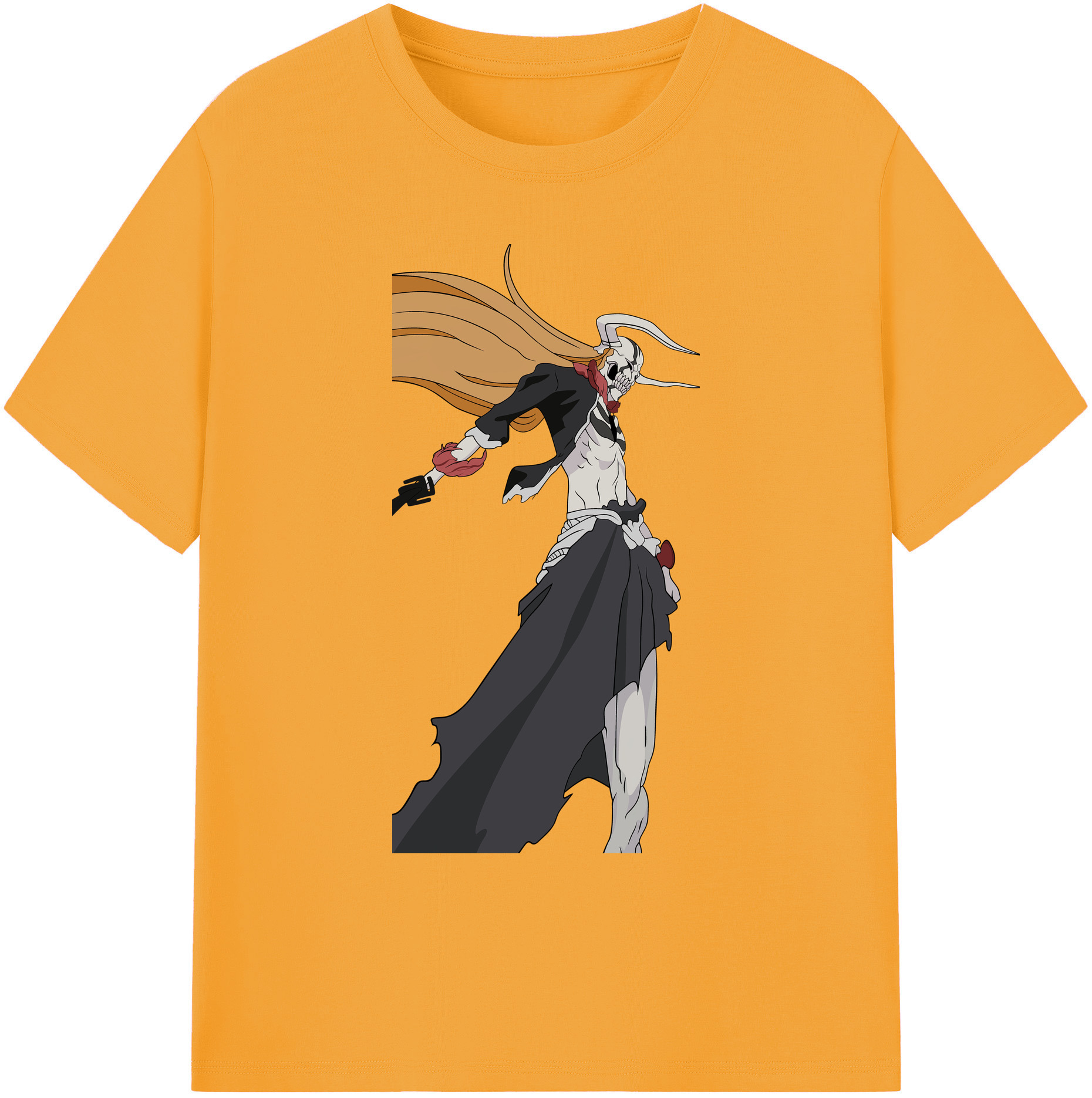（画像用） ブリーチ 黒崎一護（くろさき いちご）BLEACH Kurosaki Ichigo 綿100％ メンズ半袖Tシャツ｜肌触りやわらか＆通気性