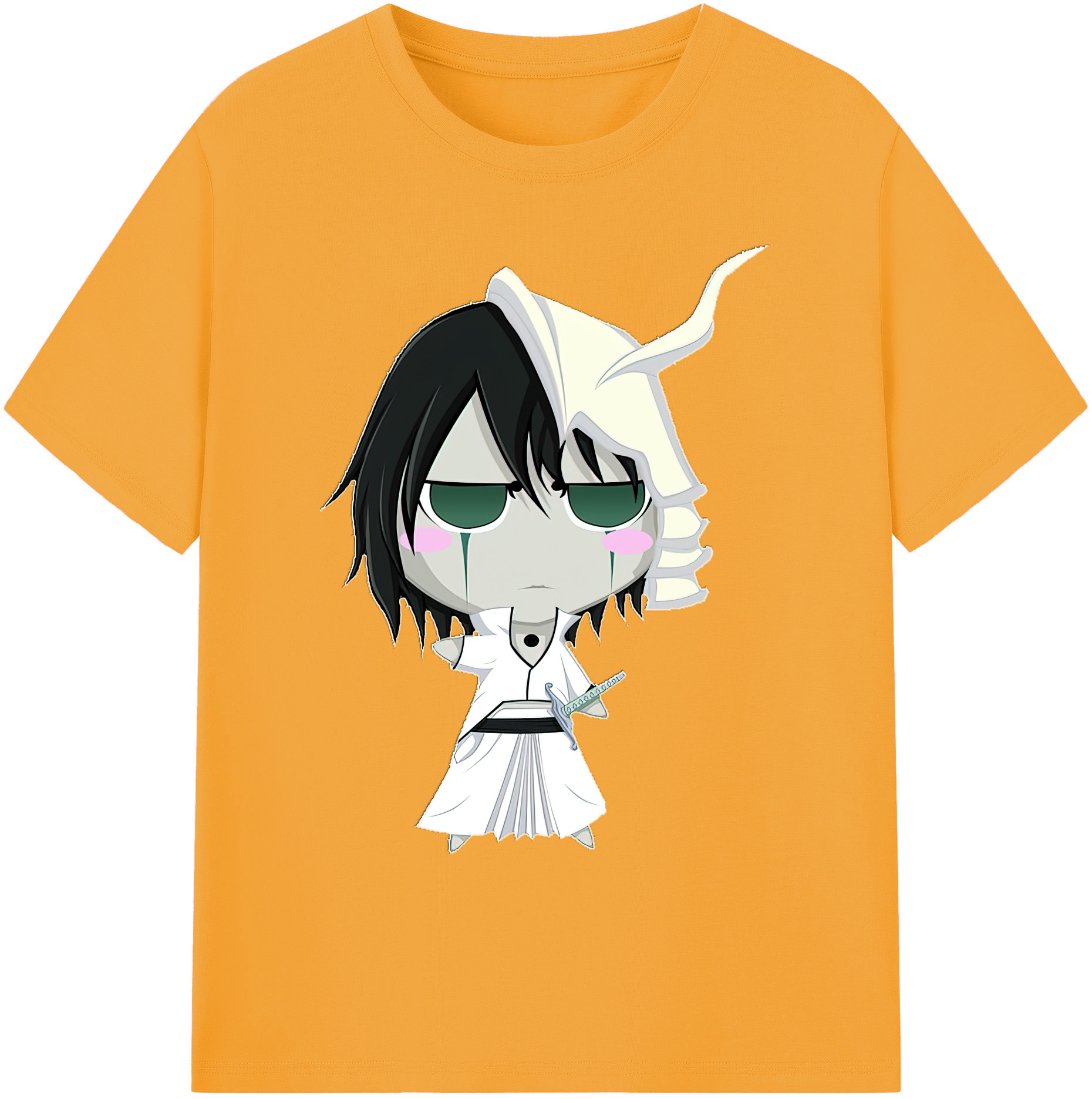 （画像用） ブリーチ ウルキオラ·シファー BLEACH Ulquiorra cifer 綿100％ メンズ半袖Tシャツ｜肌触りやわらか＆通気性