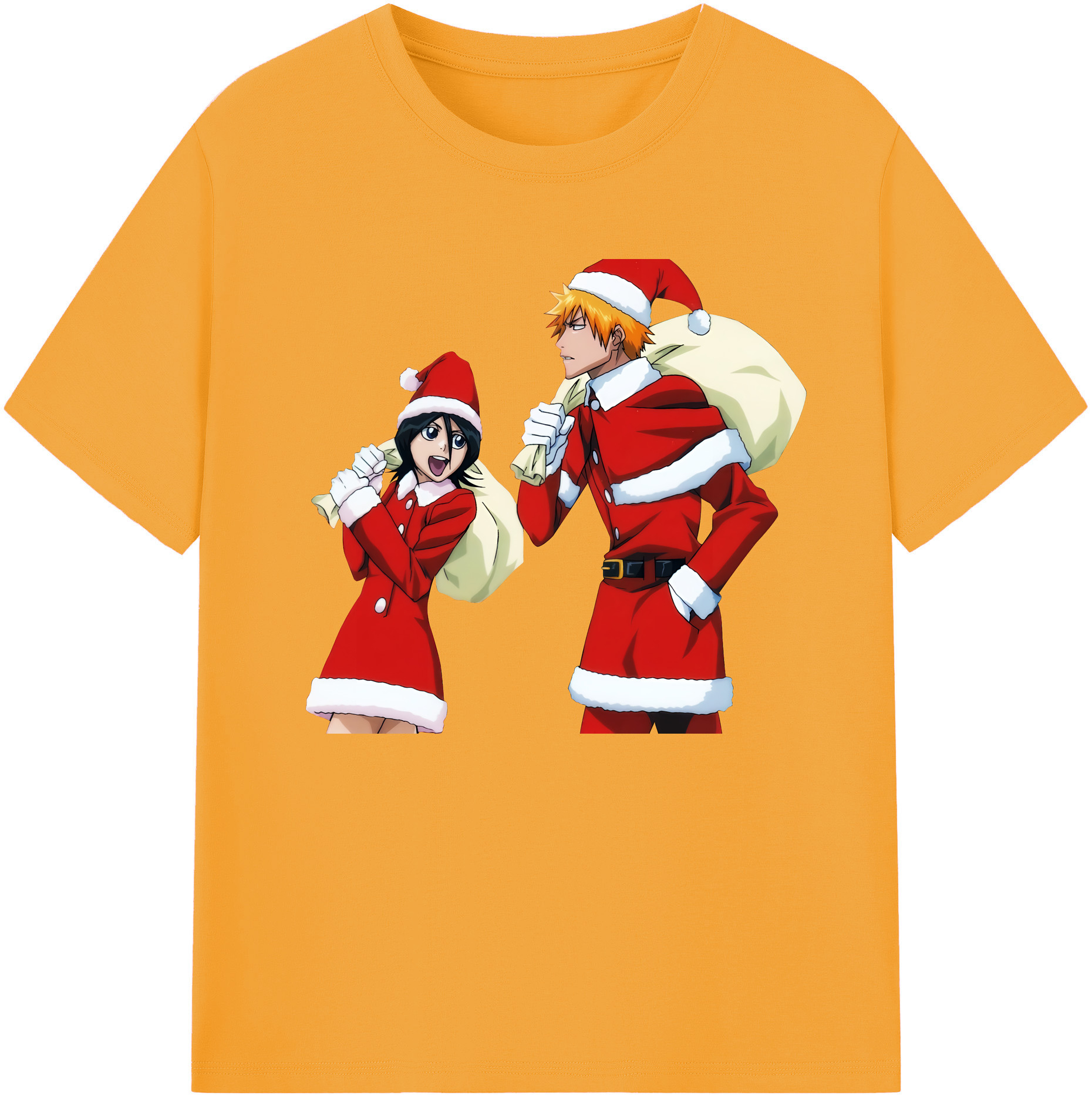 （画像用） ブリーチ 朽木ルキア BLEACH Kuchiki Rukia 綿100％ メンズ半袖Tシャツ｜肌触りやわらか＆通気性