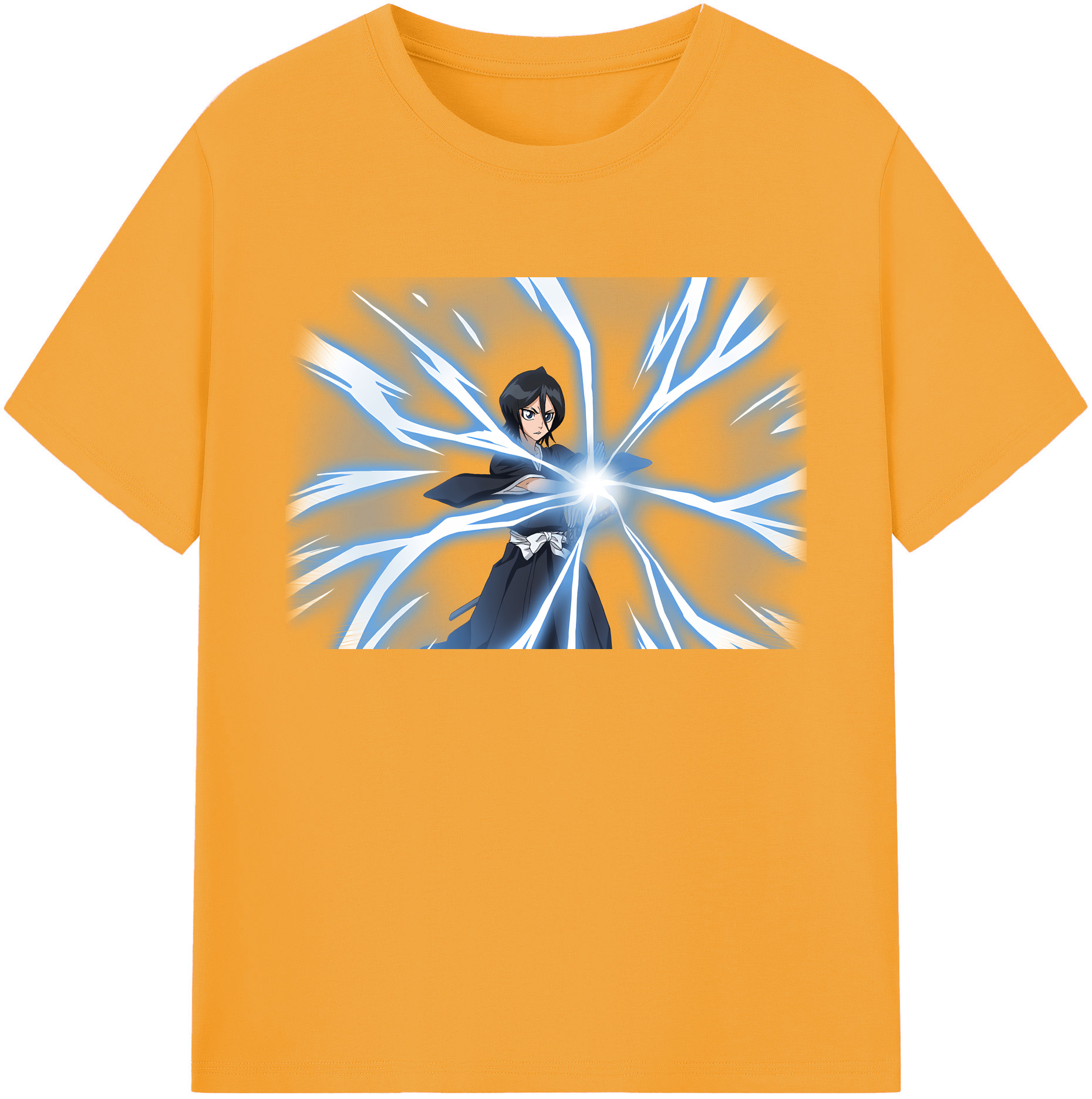 （画像用） ブリーチ 朽木ルキア BLEACH Kuchiki Rukia 綿100％ メンズ半袖Tシャツ｜肌触りやわらか＆通気性