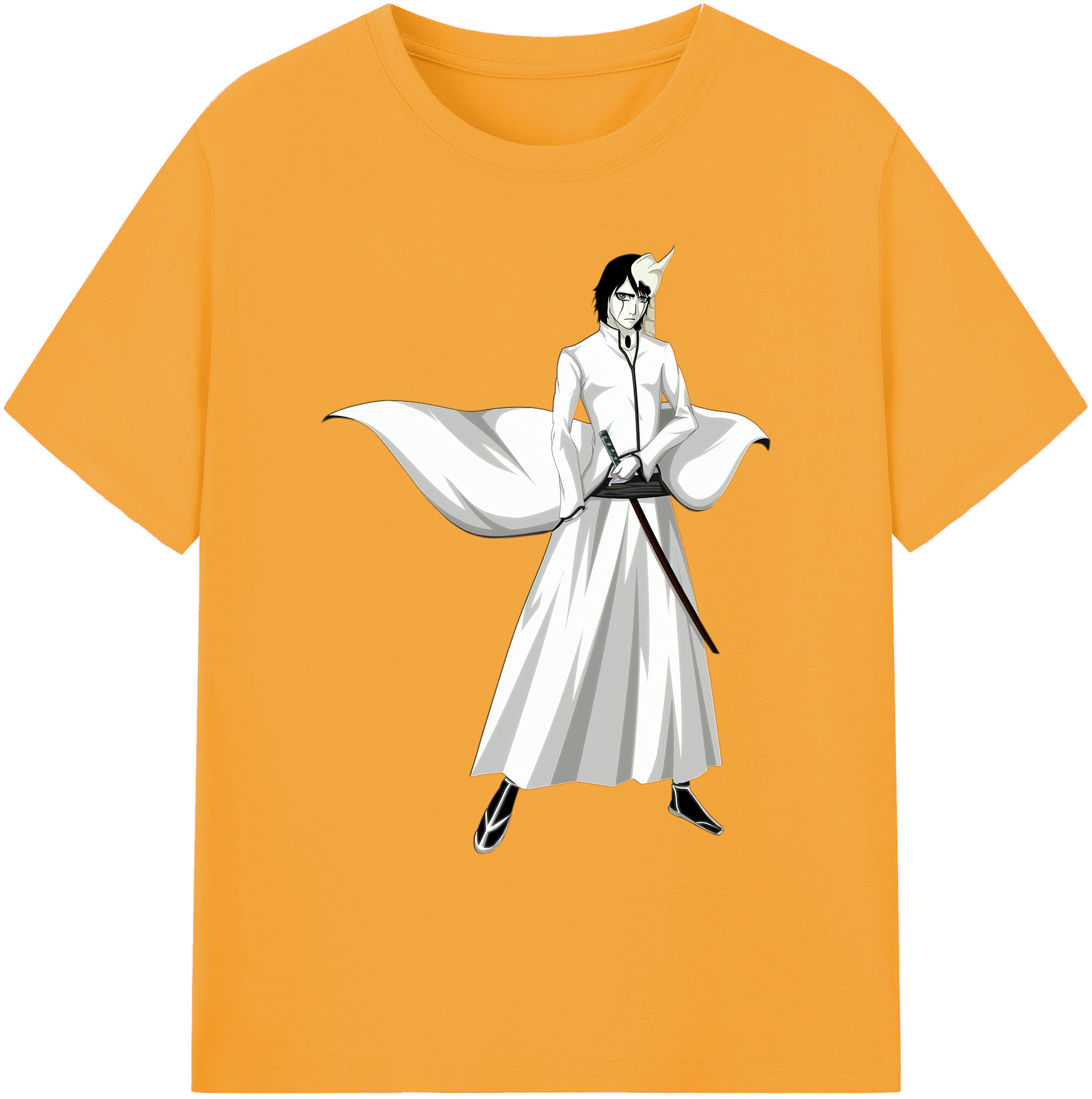 （画像用） ブリーチ ウルキオラ·シファー BLEACH Ulquiorra cifer 綿100％ メンズ半袖Tシャツ｜肌触りやわらか＆通気性