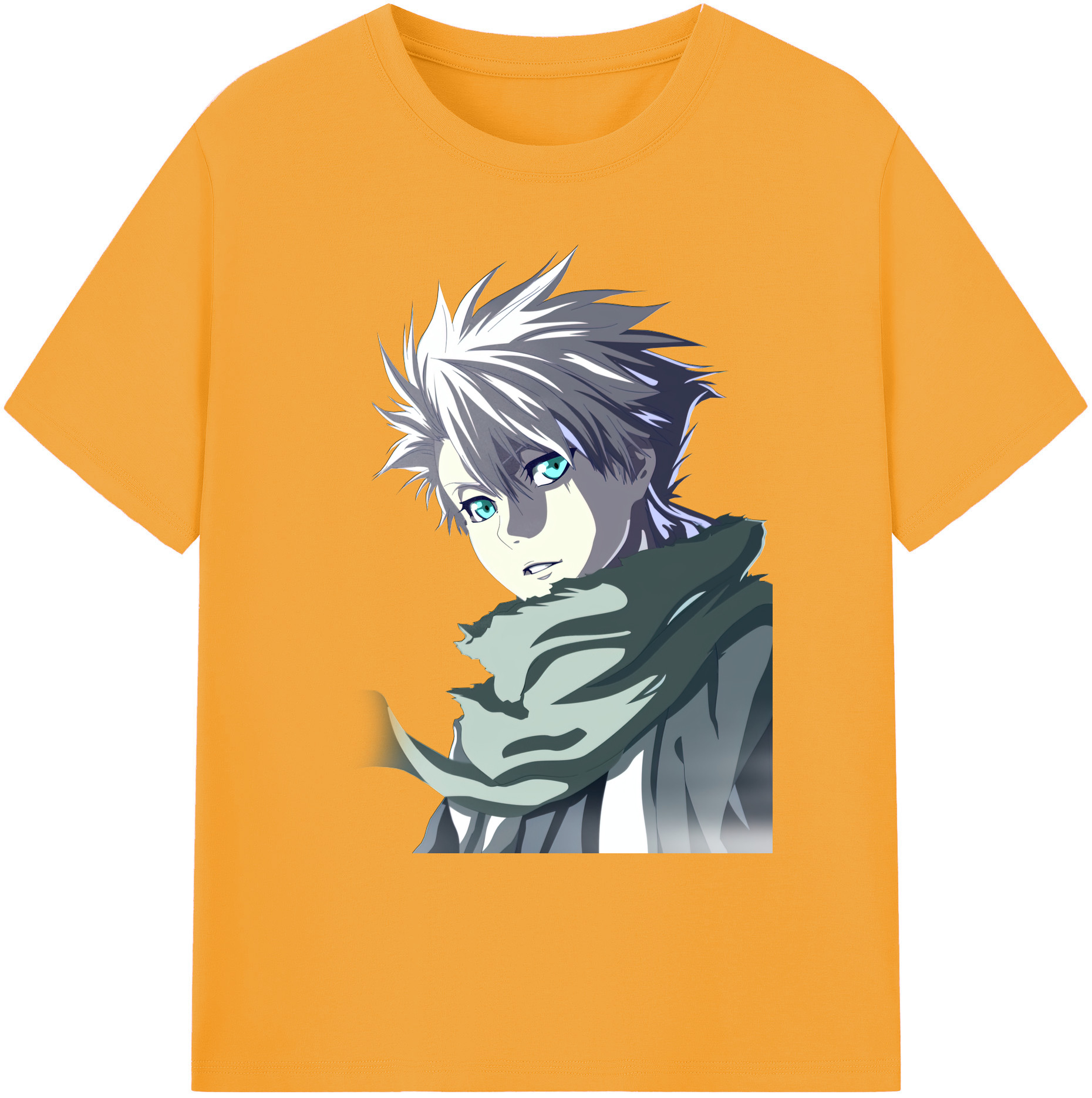 （画像用） ブリーチ 日番谷冬獅郎（ひつがや とうしろう） BLEACH Hitsugaya Toushirou 綿100％ メンズ半袖Tシャツ｜肌触りやわらか＆通気性