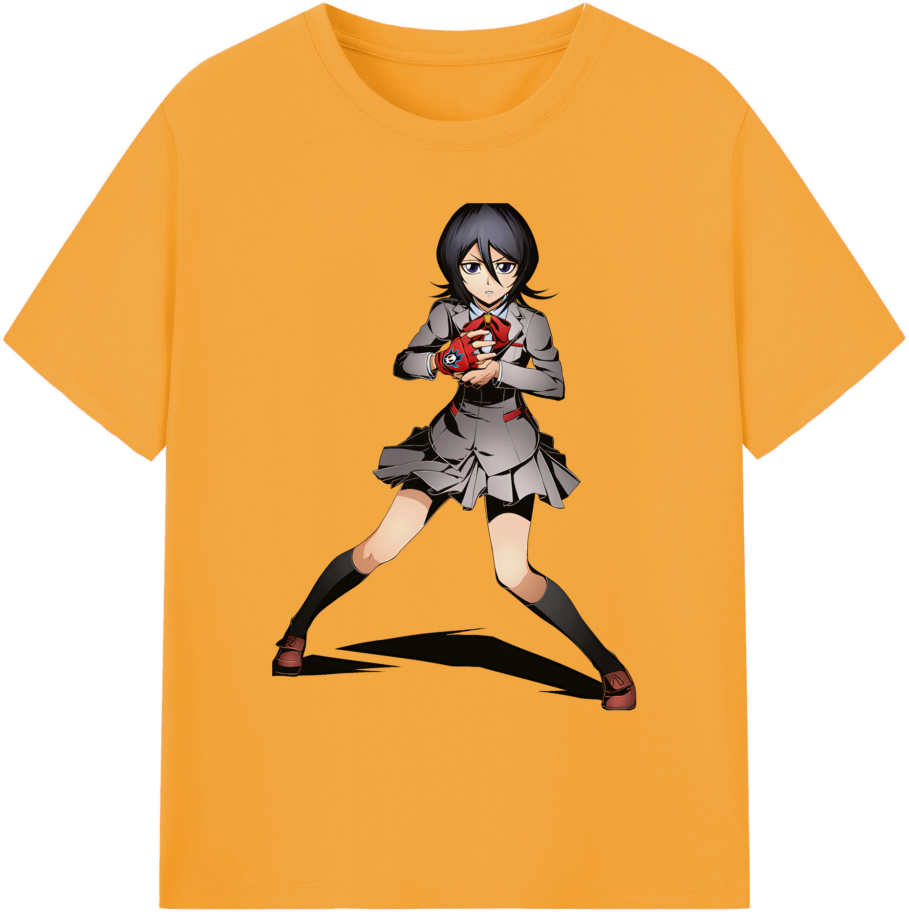 （画像用） ブリーチ 朽木ルキア BLEACH Kuchiki Rukia 綿100％ メンズ半袖Tシャツ｜肌触りやわらか＆通気性