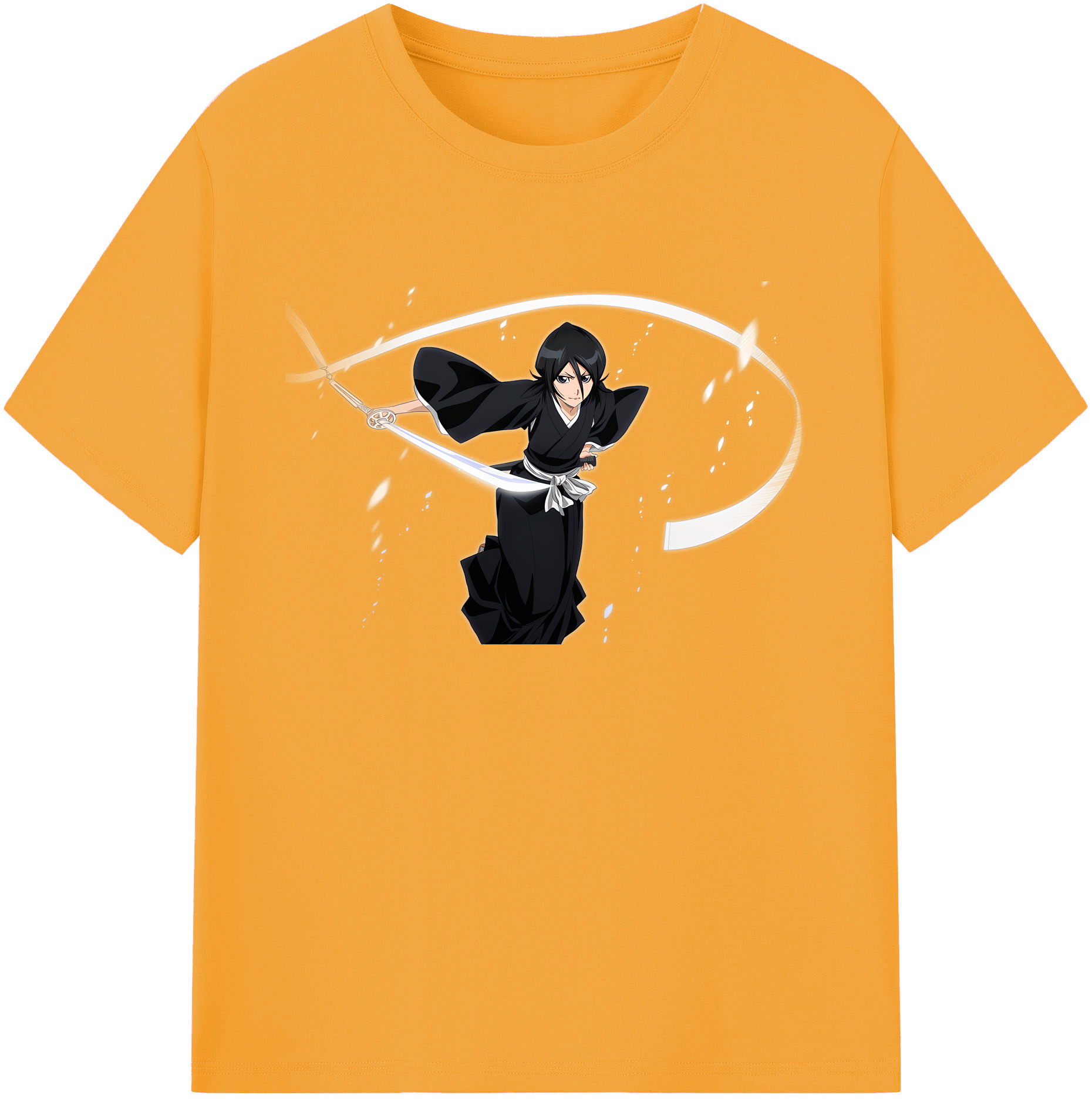 （画像用） ブリーチ 朽木ルキア BLEACH Kuchiki Rukia 綿100％ メンズ半袖Tシャツ｜肌触りやわらか＆通気性
