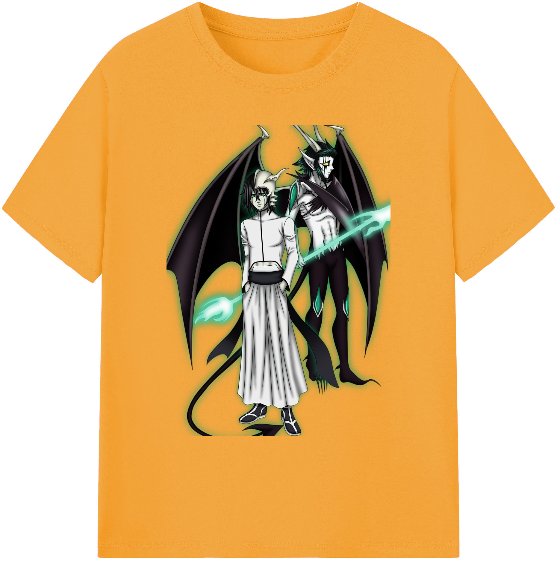 （画像用） ブリーチ ウルキオラ·シファー BLEACH Ulquiorra cifer 綿100％ メンズ半袖Tシャツ｜肌触りやわらか＆通気性