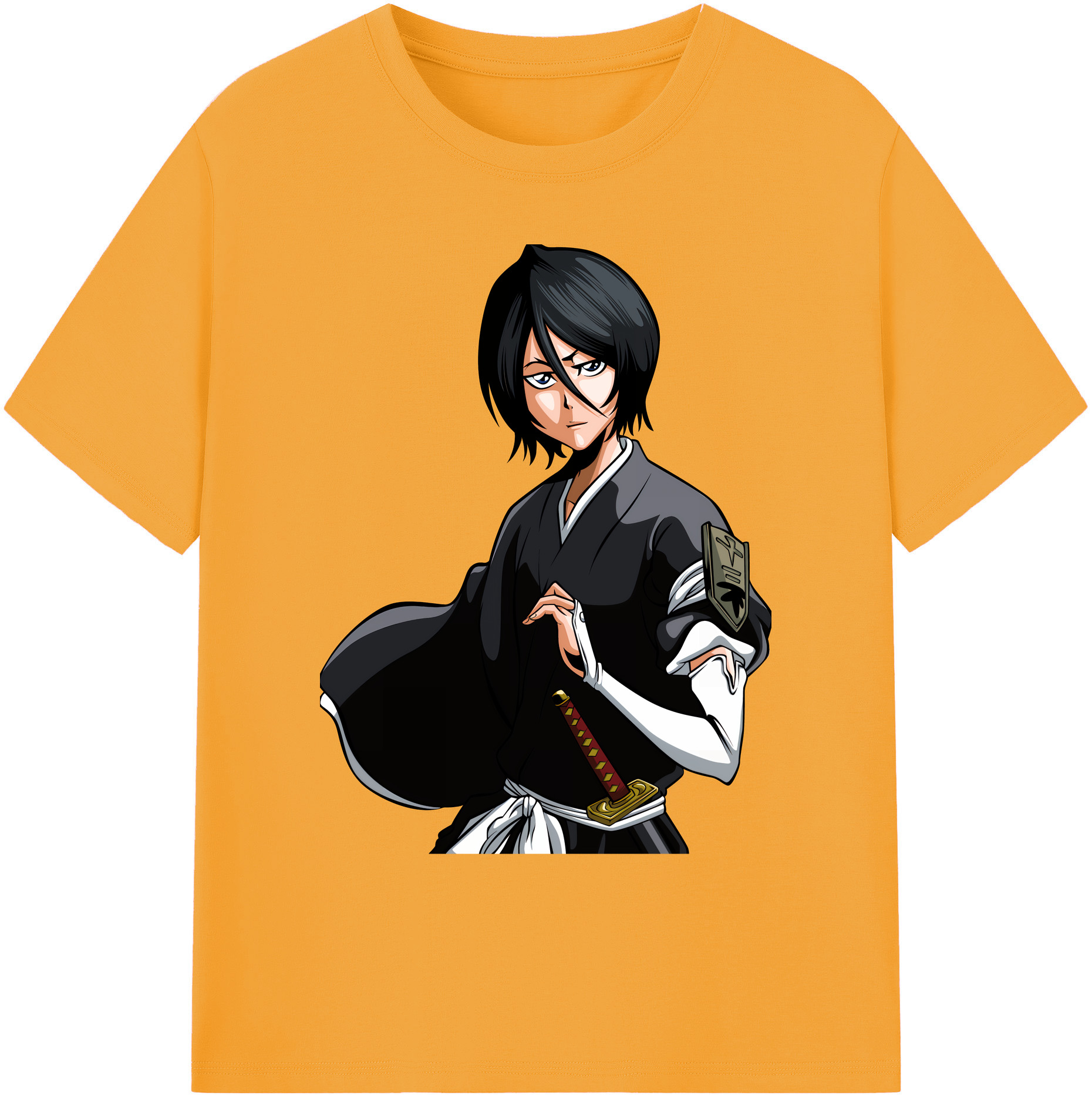 （画像用） ブリーチ 朽木ルキア BLEACH Kuchiki Rukia 綿100％ メンズ半袖Tシャツ｜肌触りやわらか＆通気性