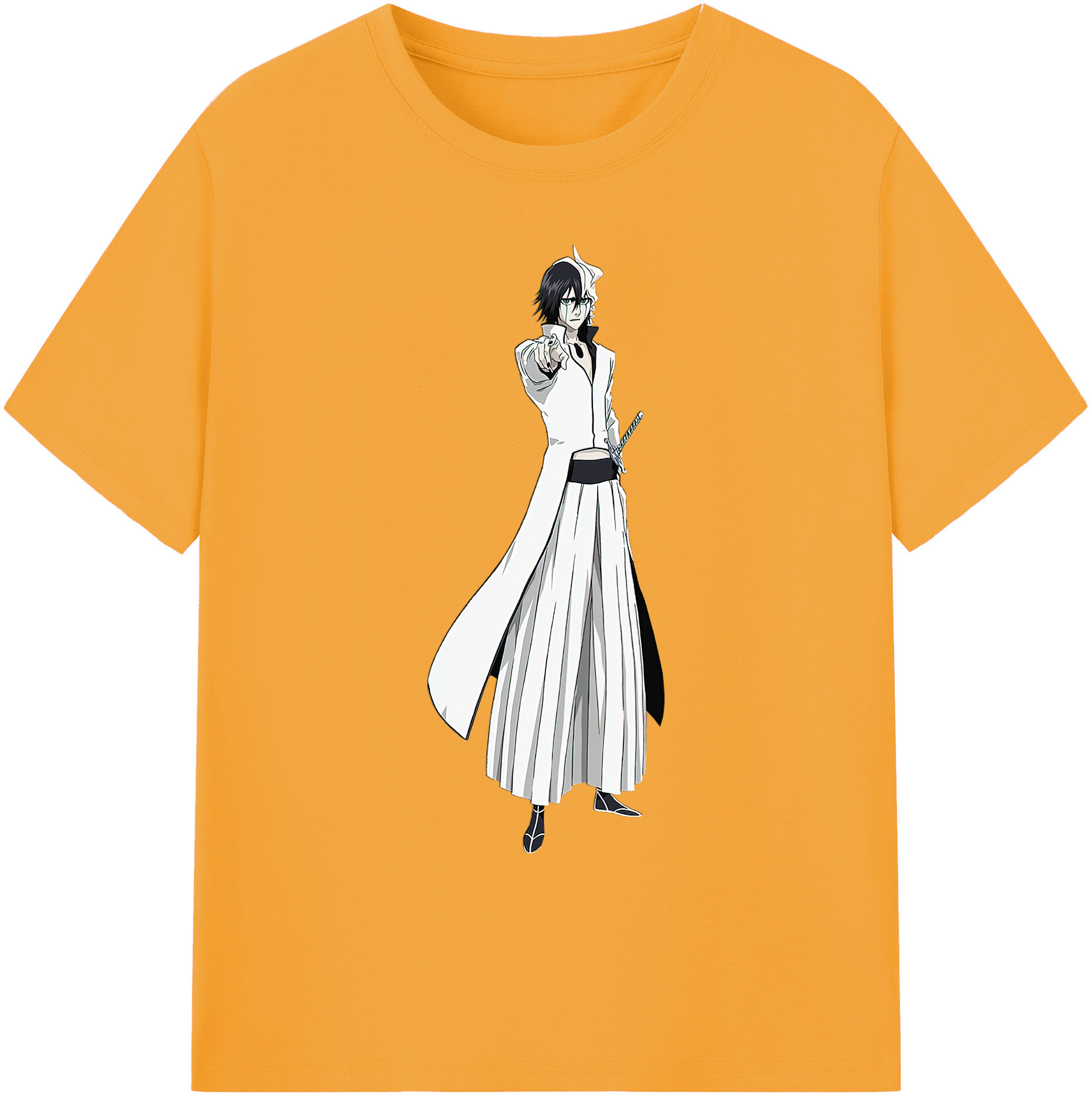 （画像用） ブリーチ ウルキオラ·シファー BLEACH Ulquiorra cifer 綿100％ メンズ半袖Tシャツ｜肌触りやわらか＆通気性