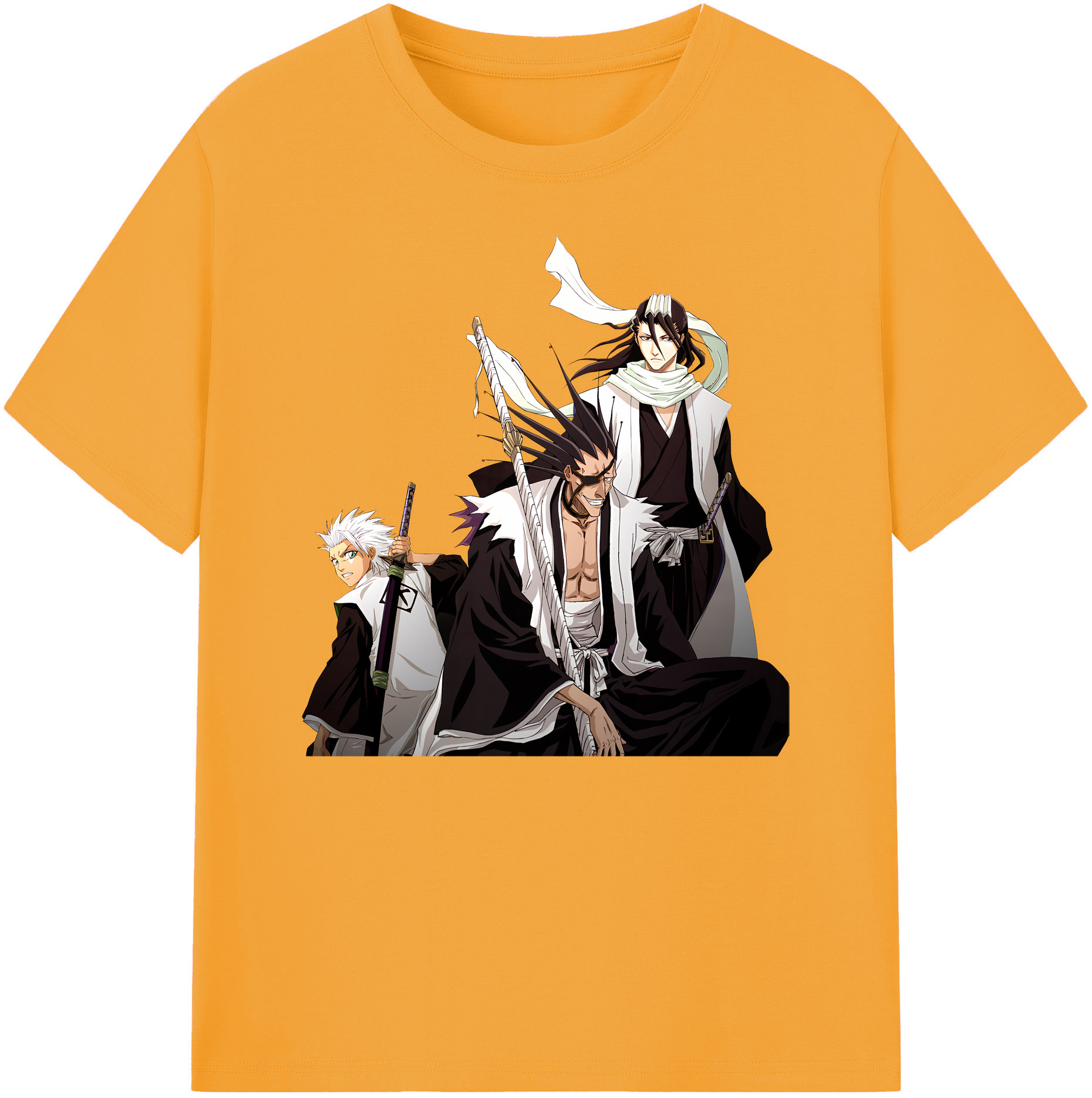 （画像用） ブリーチ ざらき けんぱち BLEACH Zaraki Kenpachi 綿100％ メンズ半袖Tシャツ｜肌触りやわらか＆通気性