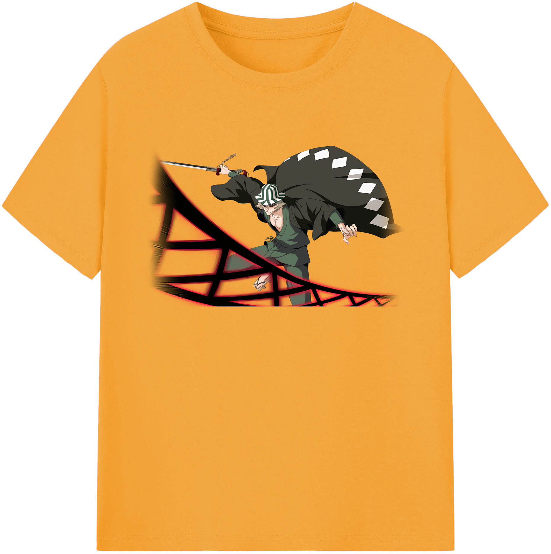 （画像用） "ブリーチ 浦原 喜助（うらはら きすけ） BLEACH Urahara Kisuke " 綿100％ メンズ半袖Tシャツ｜肌触りやわらか＆通気性