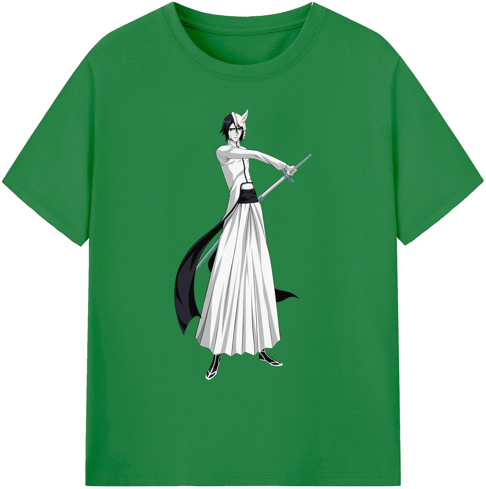 （画像用） ブリーチ ウルキオラ·シファー BLEACH Ulquiorra cifer 綿100％ メンズ半袖Tシャツ｜肌触りやわらか＆通気性