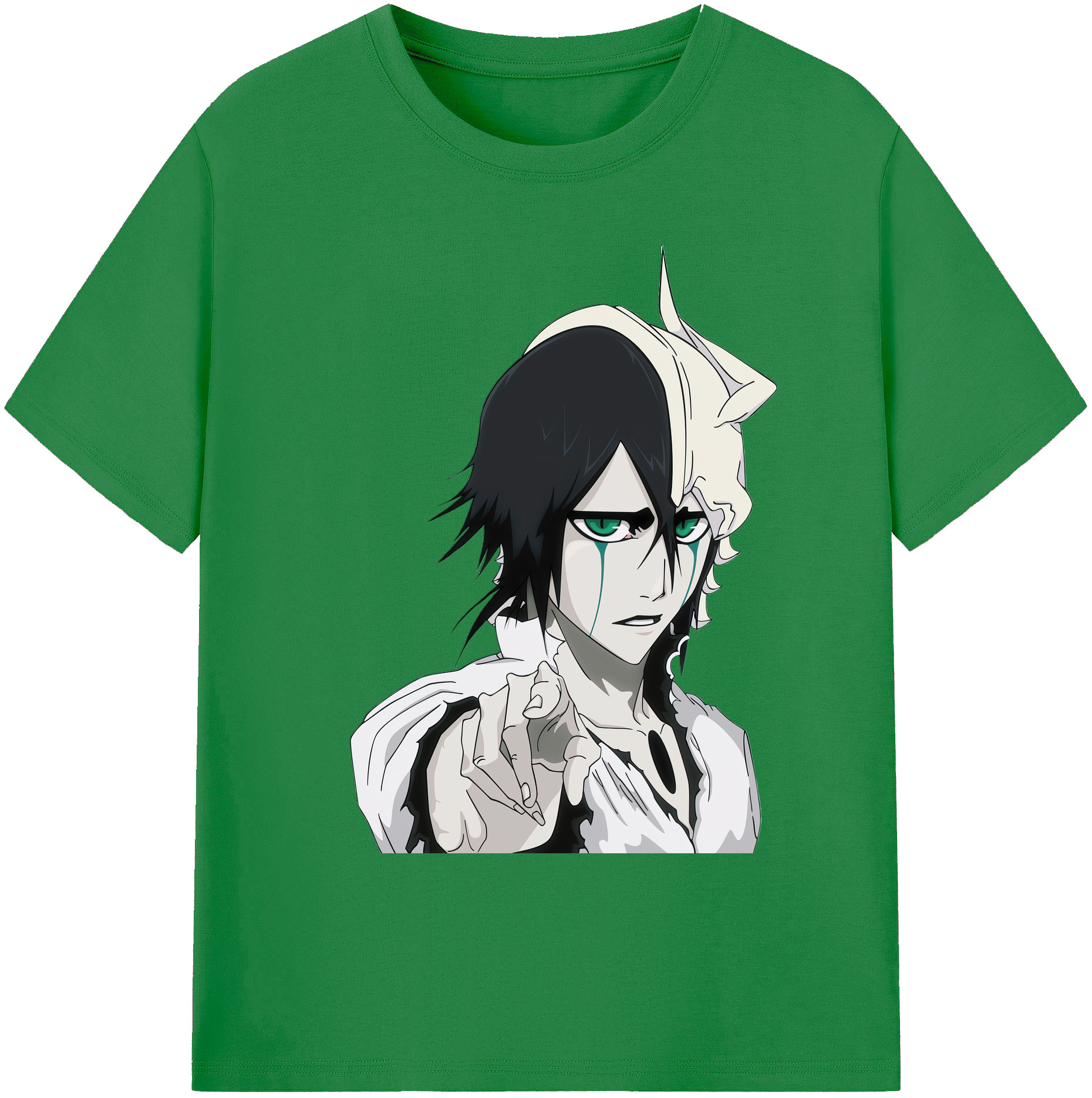 （画像用） ブリーチ ウルキオラ·シファー BLEACH Ulquiorra cifer 綿100％ メンズ半袖Tシャツ｜肌触りやわらか＆通気性