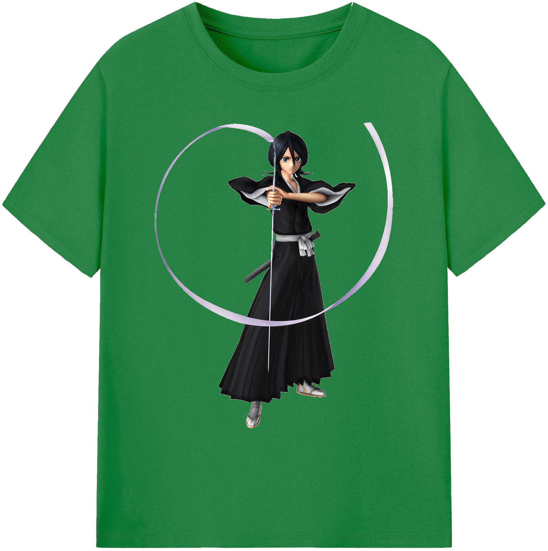 （画像用） ブリーチ 朽木ルキア BLEACH Kuchiki Rukia 綿100％ メンズ半袖Tシャツ｜肌触りやわらか＆通気性